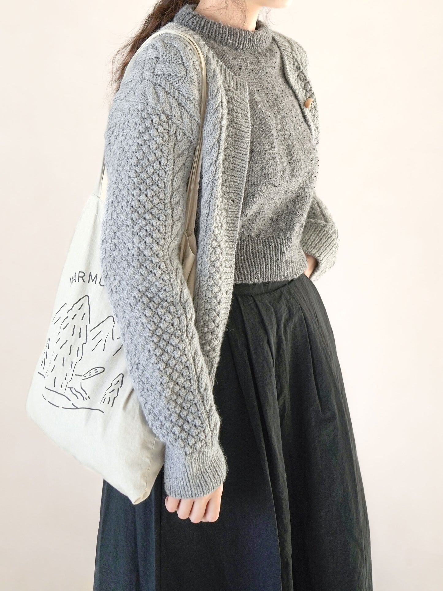 [PDF] Merino Blend DK Tweed Cropped Raglan Sweater (ENGLISH)
