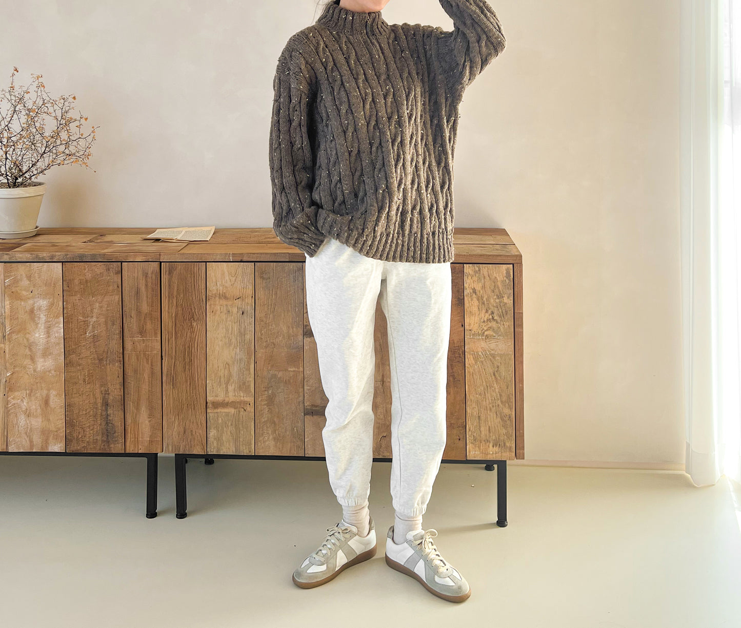 [PDF] Fashion Aran Cable Half-zip Sweater (ENGLISH)