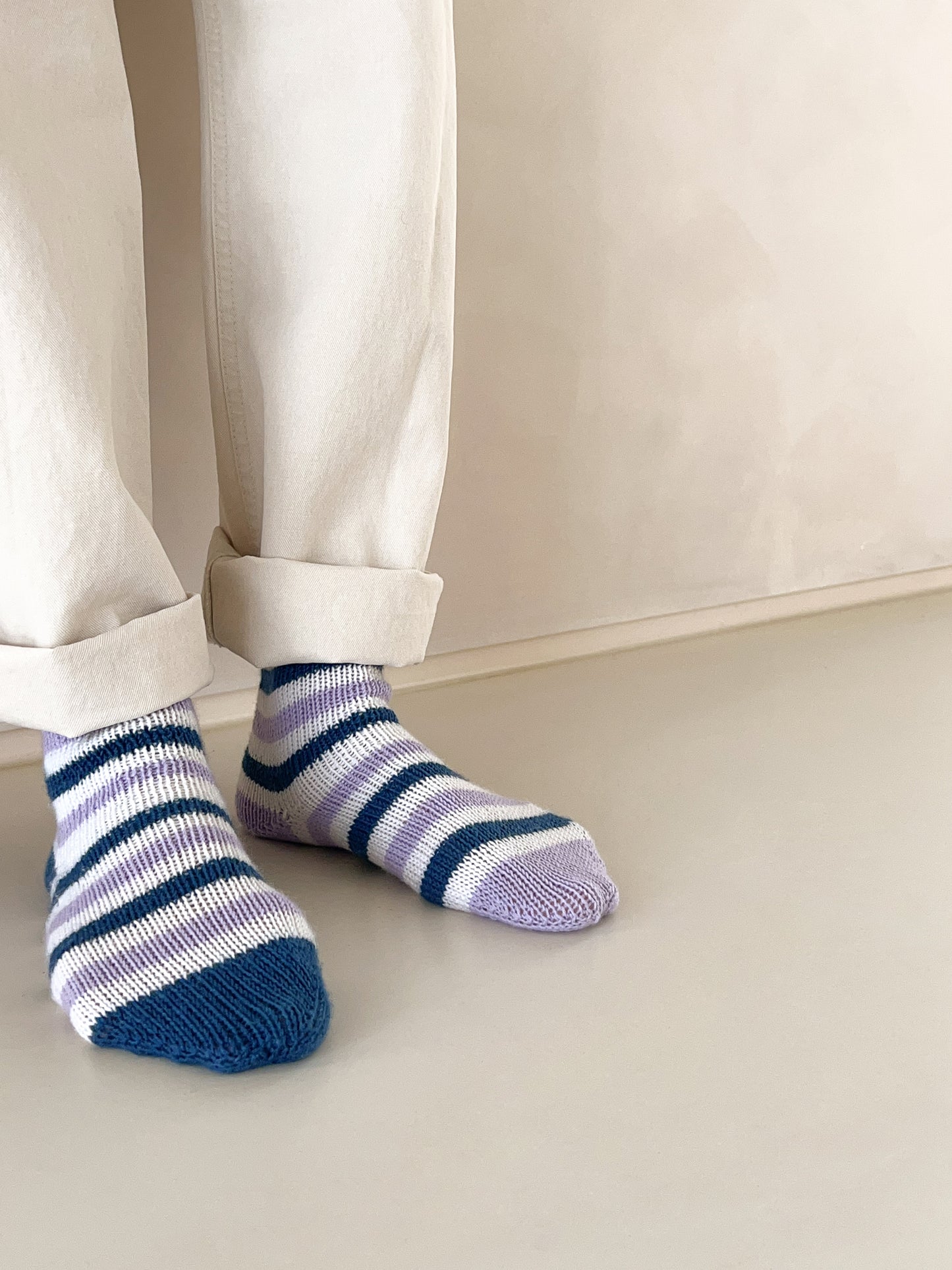 [PDF] Satin Merino Wool Striped Socks (ENGLISH)