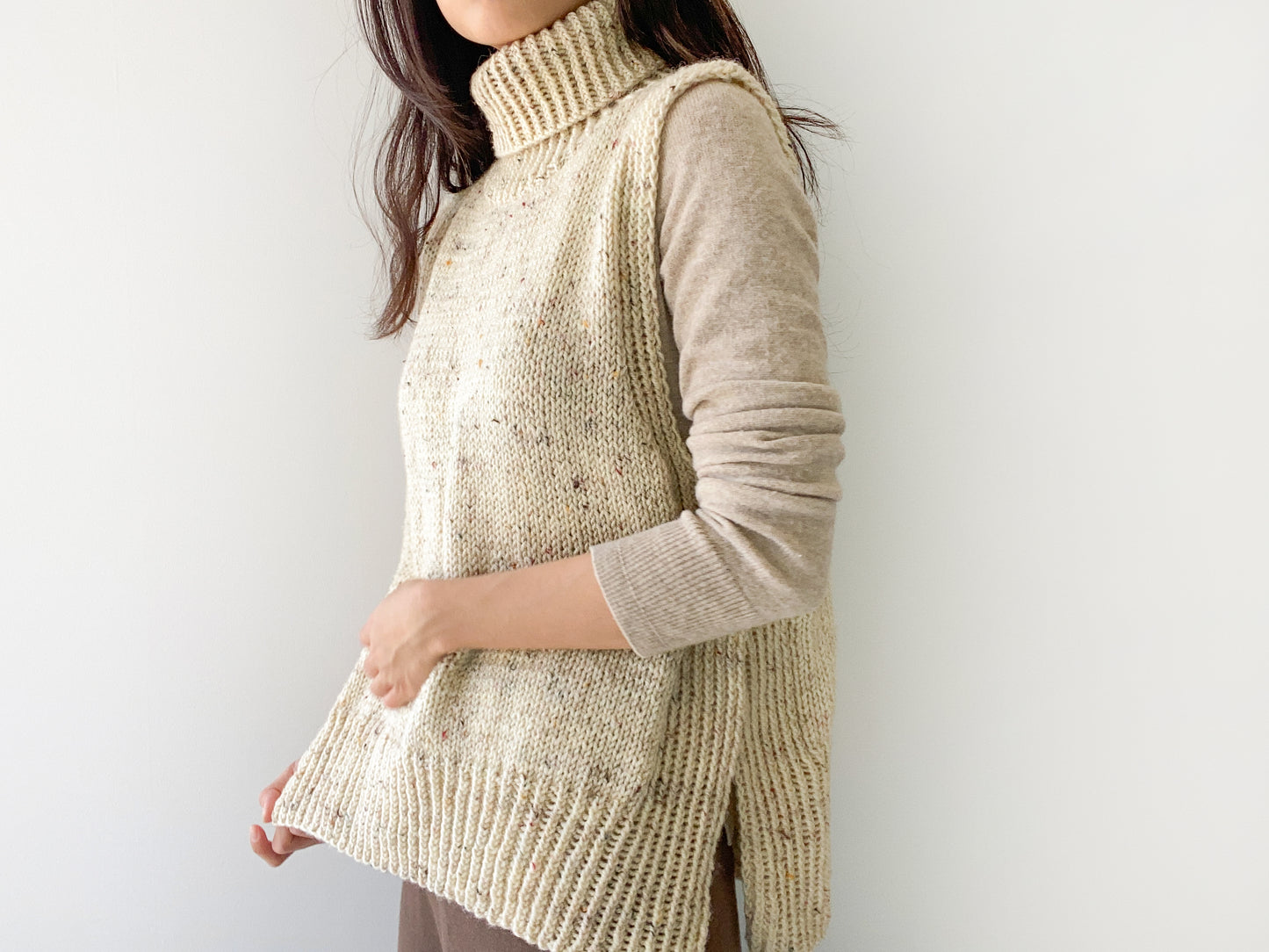 [PDF] Fashion Aran Turtleneck Slipover (ENGLISH)