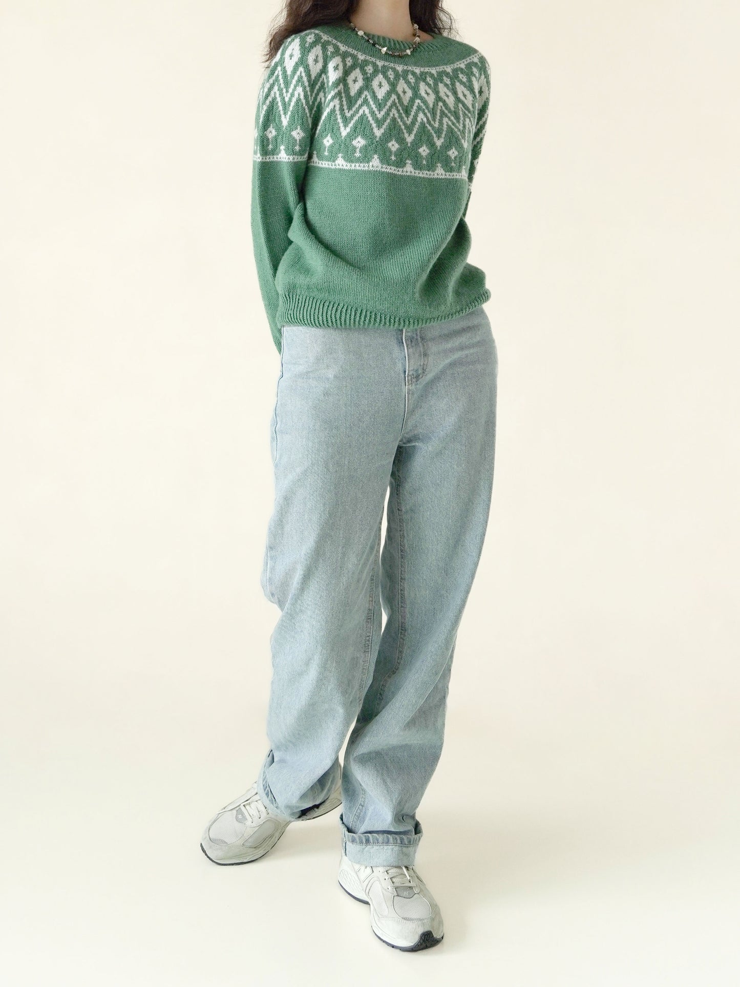[PDF] Merino Blend Colorwork Top-down Sweater (ENGLISH)