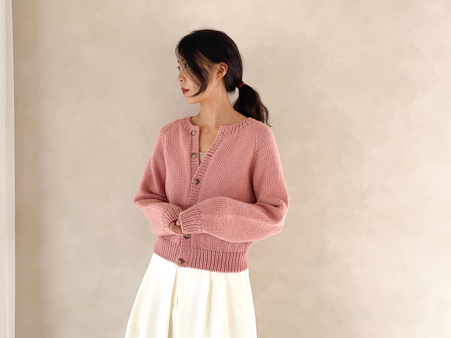 [PDF] Seven Easy Round Neck Top-down Cardigan (ENGLISH)