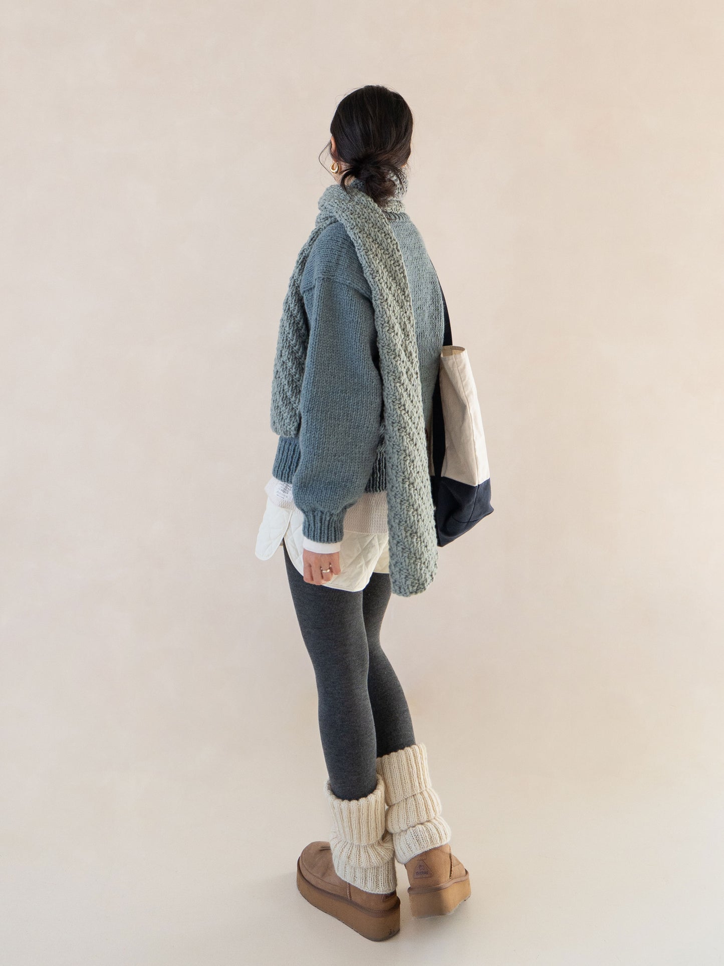 [PDF 도안] 테디울30 헤링본 목도리 (KOREAN)