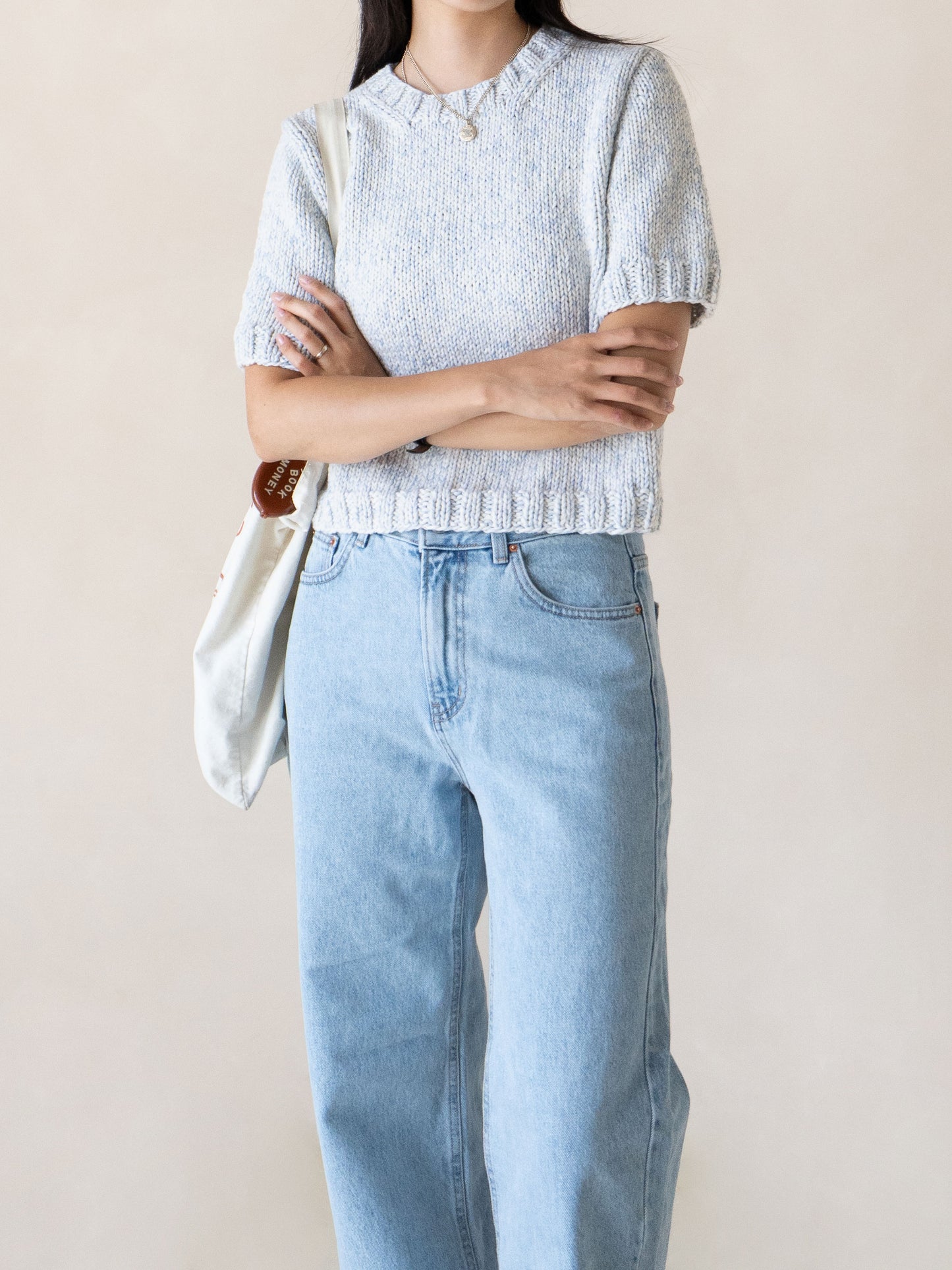 [PDF] Pebble Wool Cotton Basic Bottom-Up Sweater (ENGLISH)