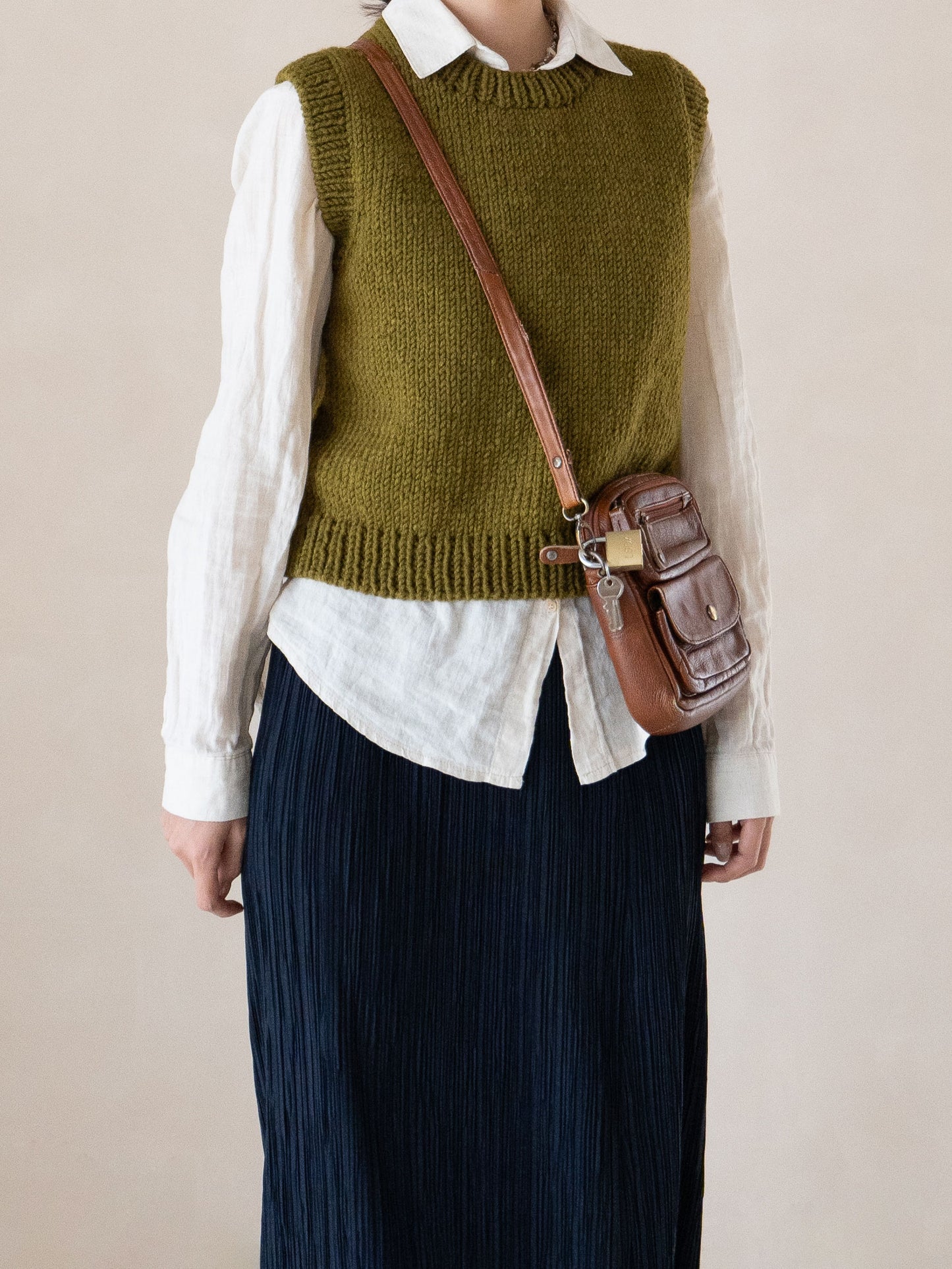 [PDF] New Teddywool Top-down Round-neck Vest (ENGLISH)