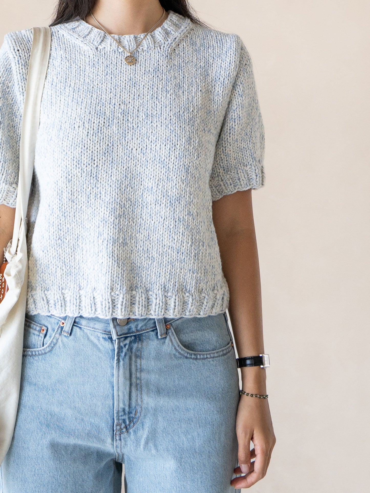 [PDF] Pebble Wool Cotton Basic Bottom-Up Sweater (ENGLISH)