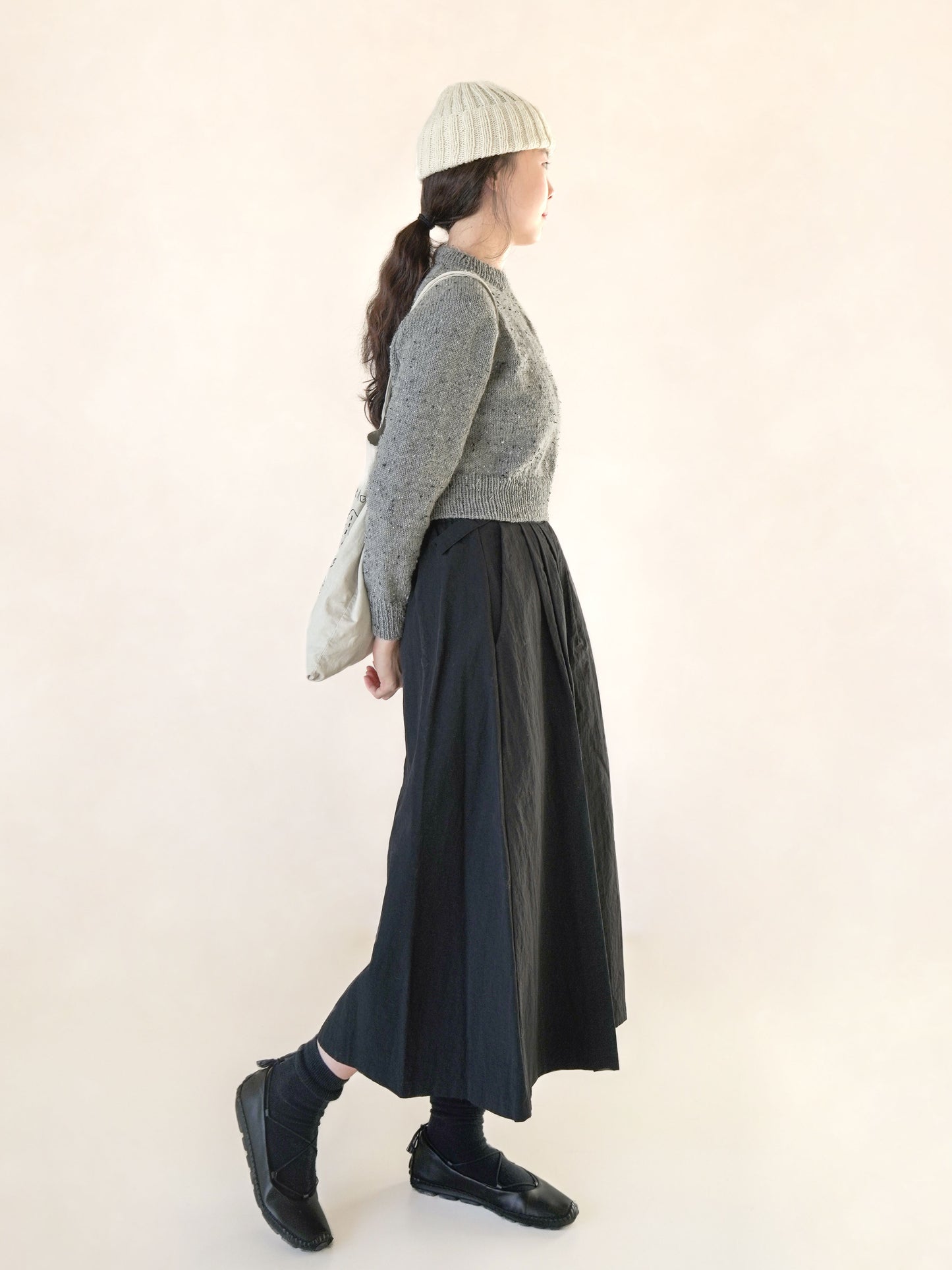 [PDF] Merino Blend DK Tweed Cropped Raglan Sweater (ENGLISH)