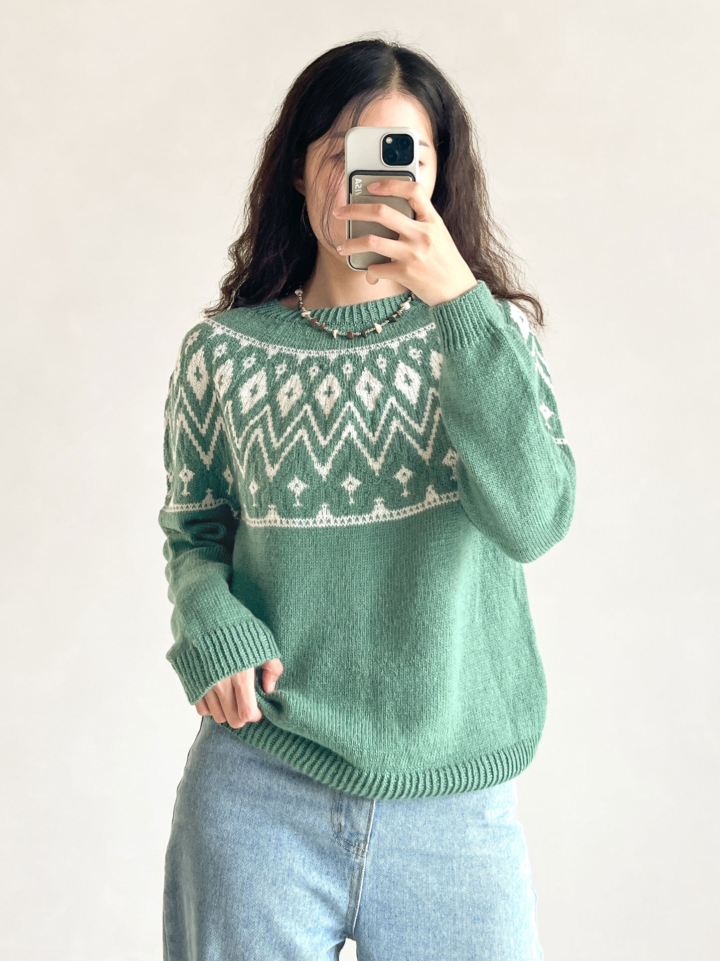 [PDF] Merino Blend Colorwork Top-down Sweater (ENGLISH)