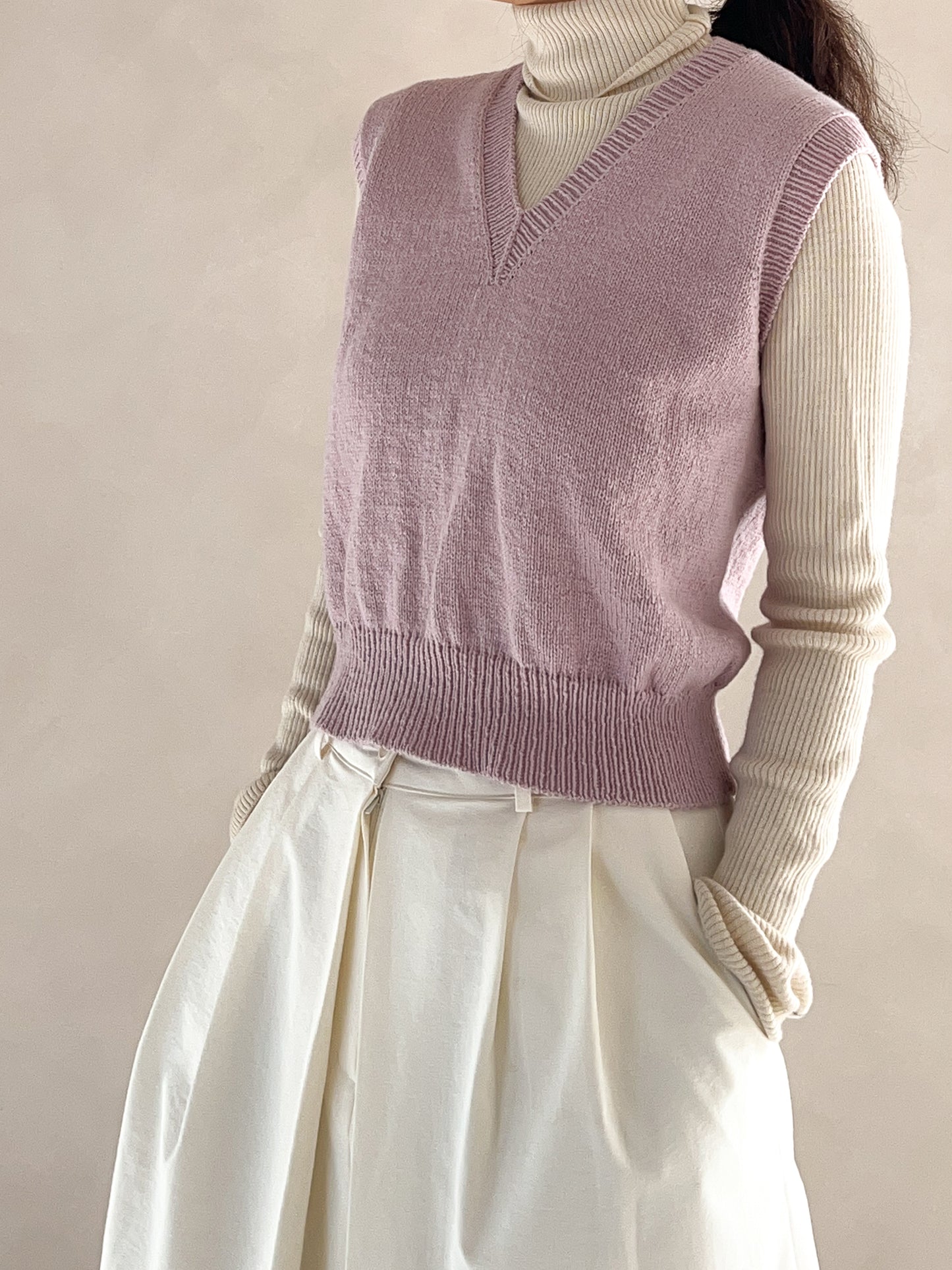 [PDF] Airy Cotton Basic V-neck Vest (ENGLISH)