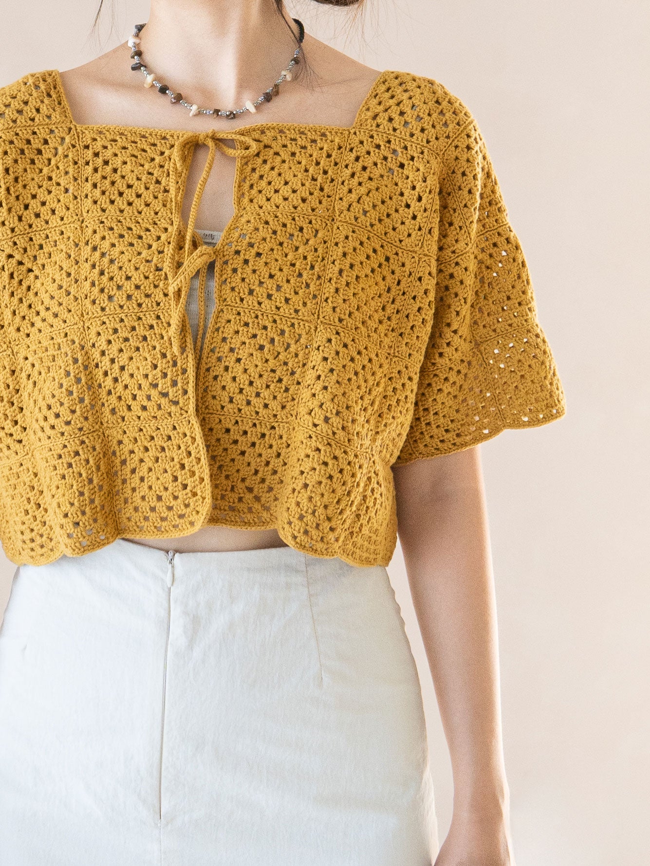 [PDF 도안] 베지터블 코바늘 모티브 가디건 (KOREAN)