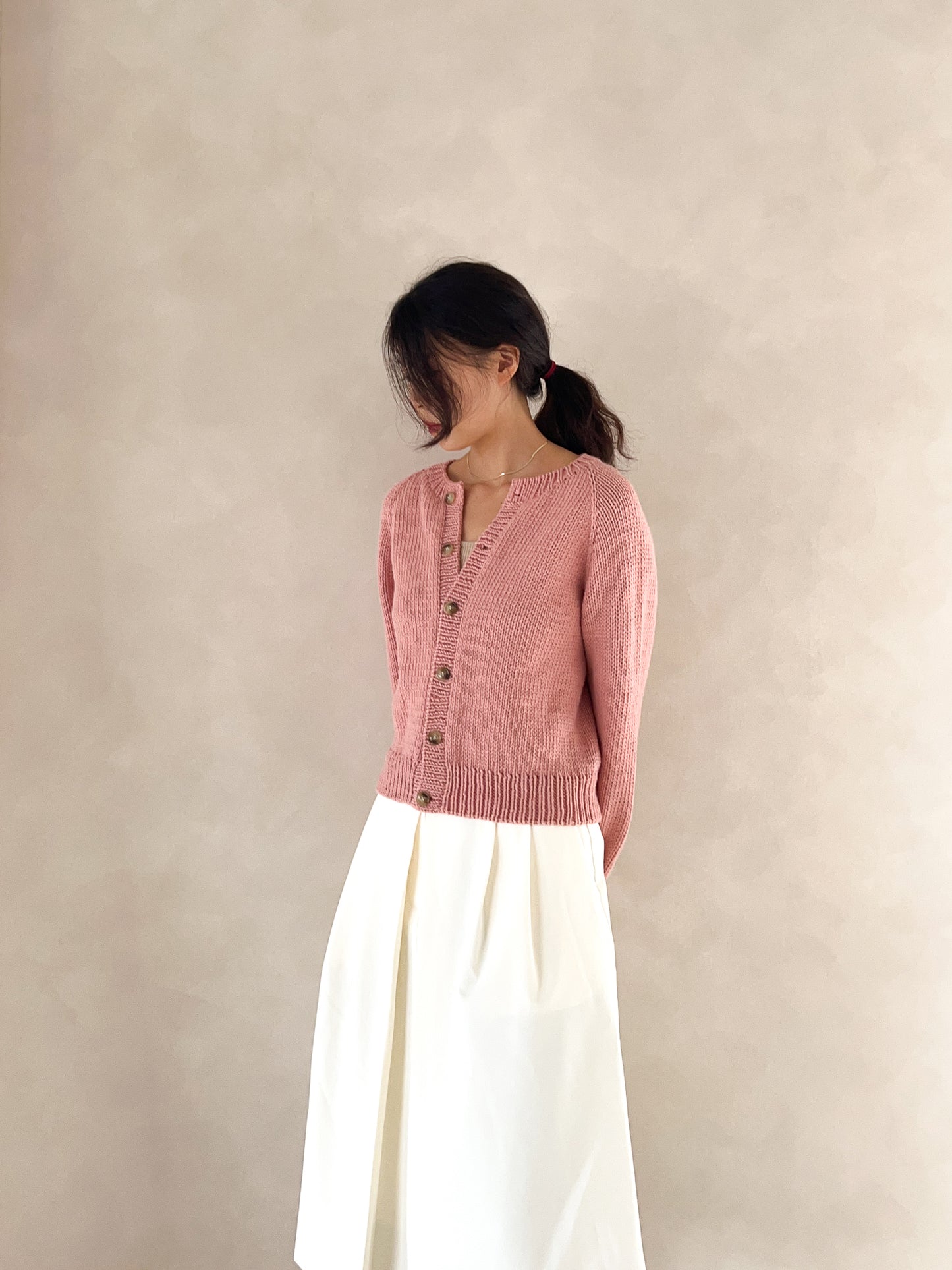 [PDF] Seven Easy Round Neck Top-down Cardigan (ENGLISH)