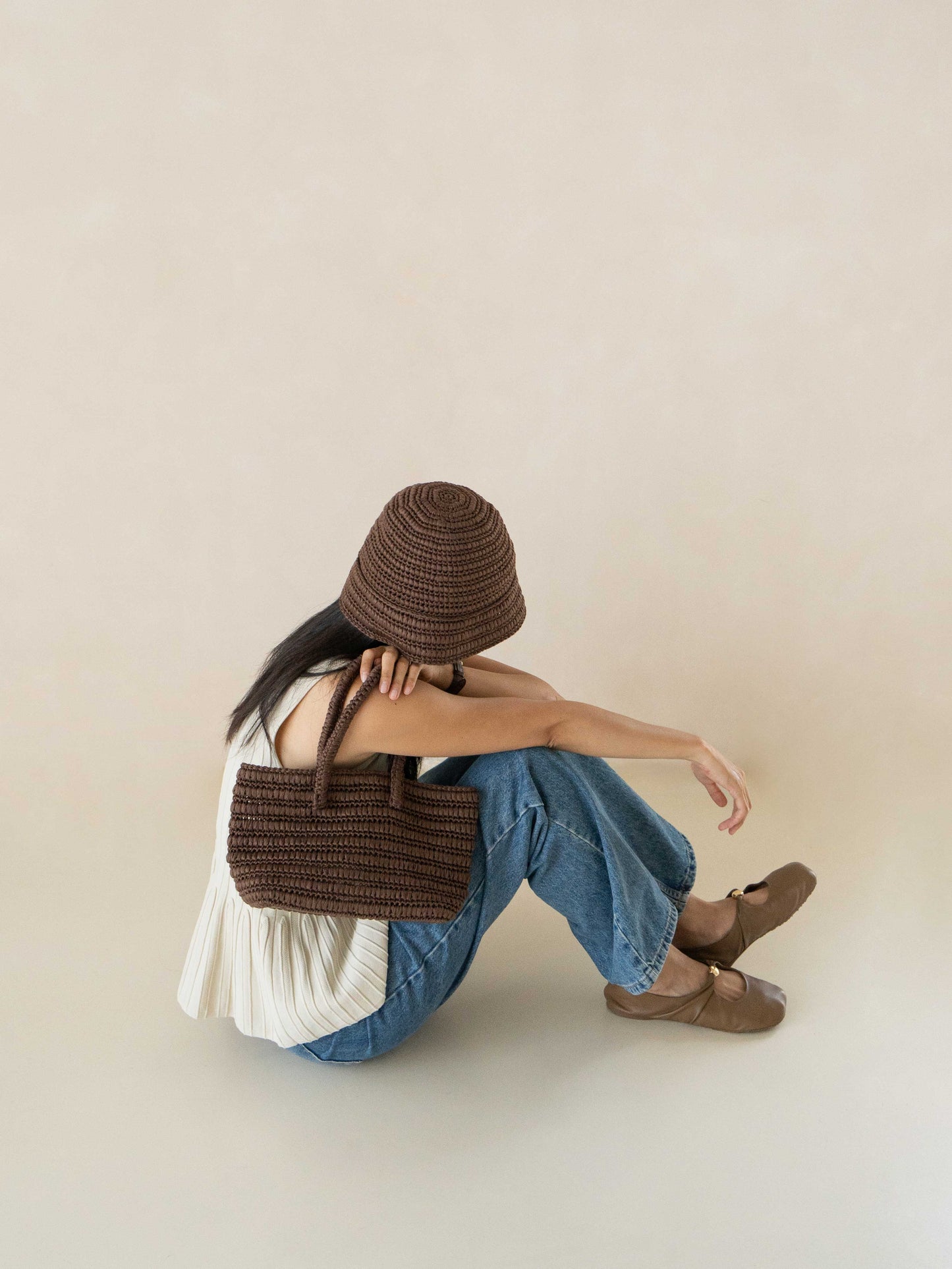 [PDF] Cupro Raffia Woven Bucket Hat (ENGLISH)
