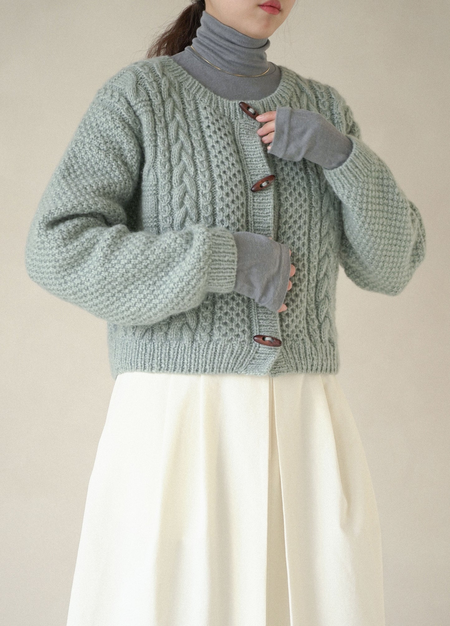 [PDF] Fairy Peanut Cable Cardigan (ENGLISH)
