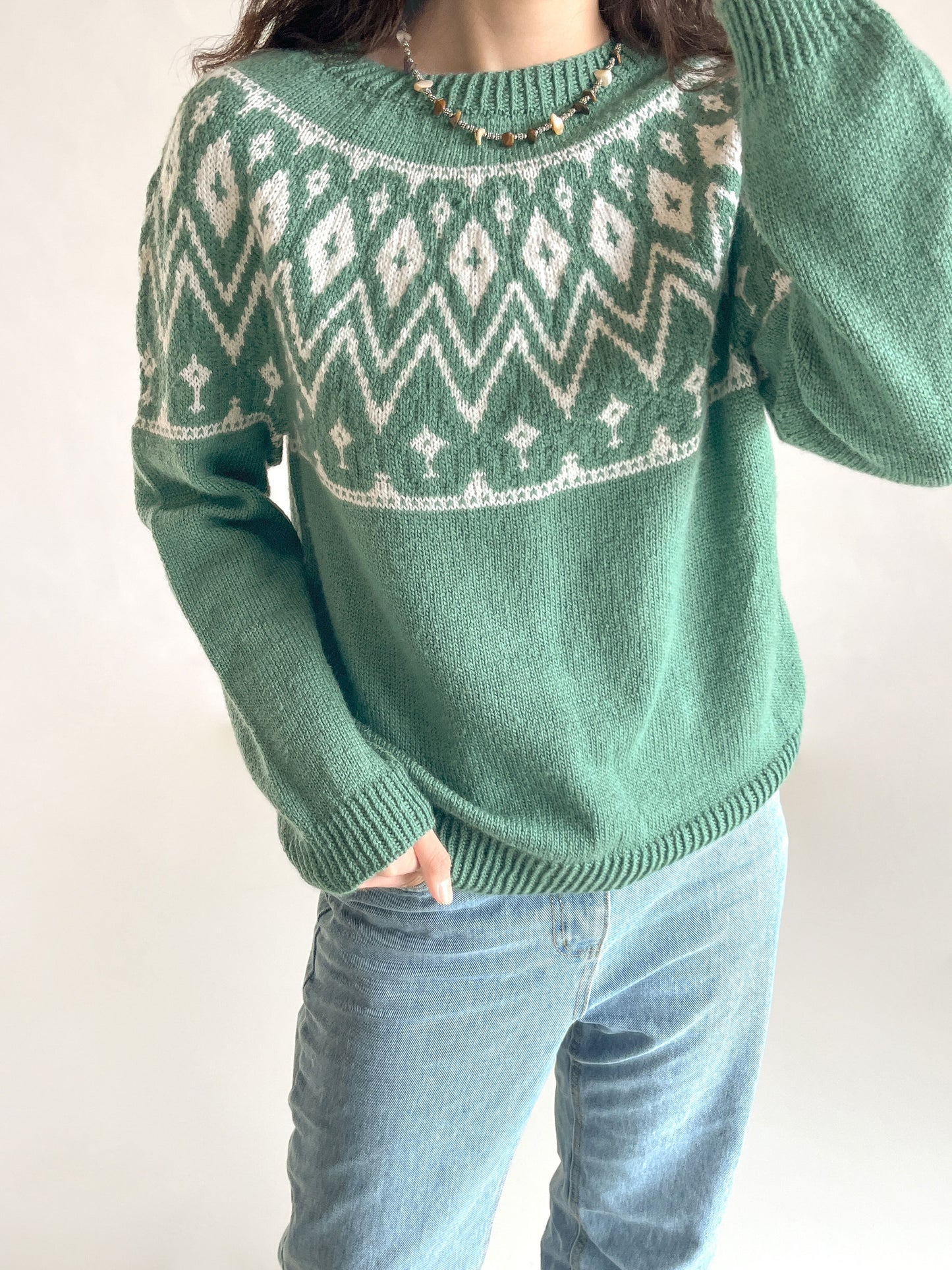 [PDF] Merino Blend Colorwork Top-down Sweater (ENGLISH)