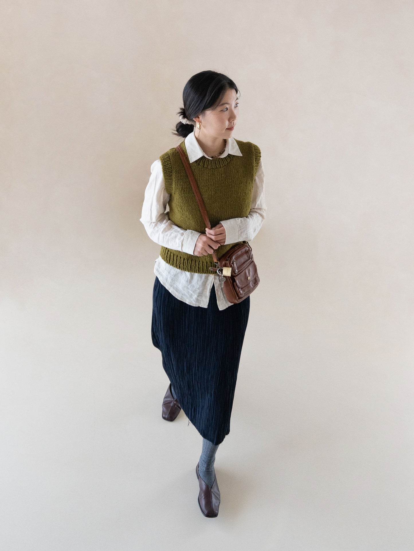 [PDF] New Teddywool Top-down Round-neck Vest (ENGLISH)