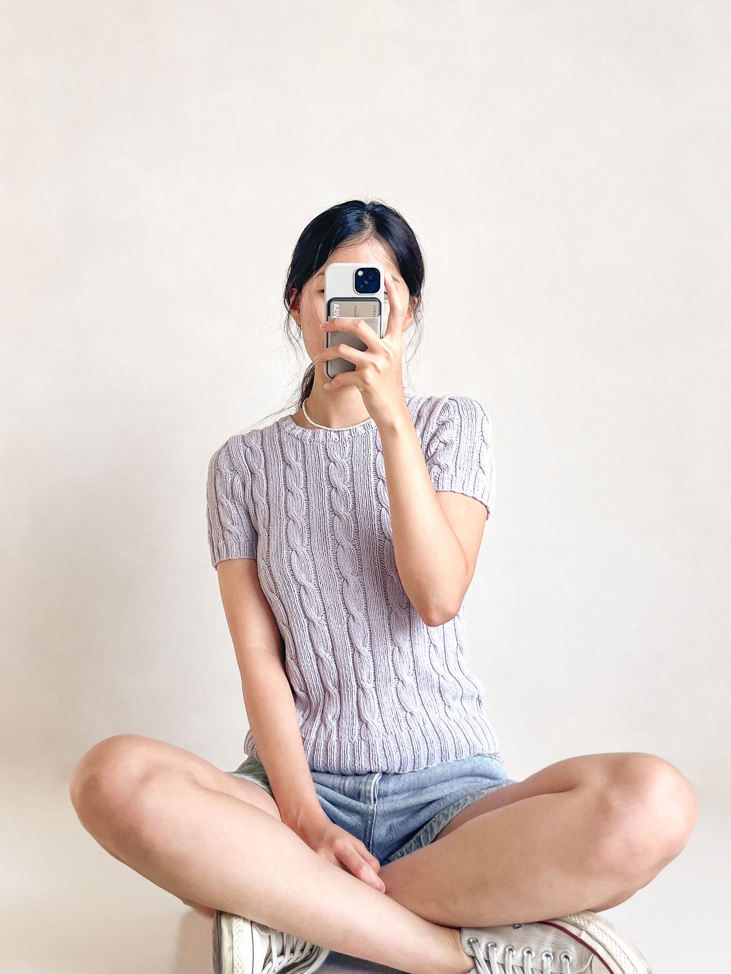 [PDF] Vegetable Cable Short-Sleeve Bottom-up Sweater (ENGLISH)