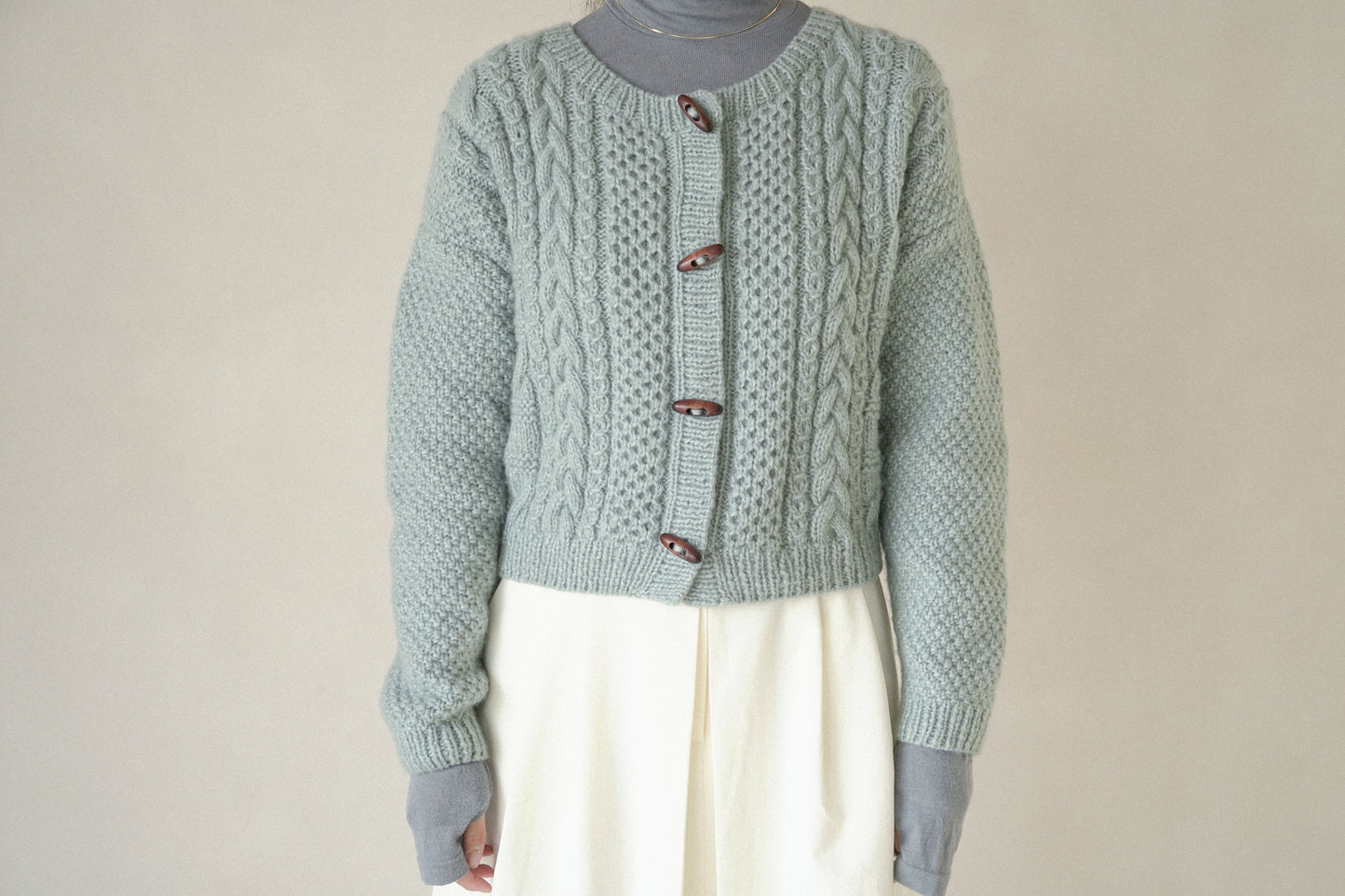 [PDF] Fairy Peanut Cable Cardigan (ENGLISH)