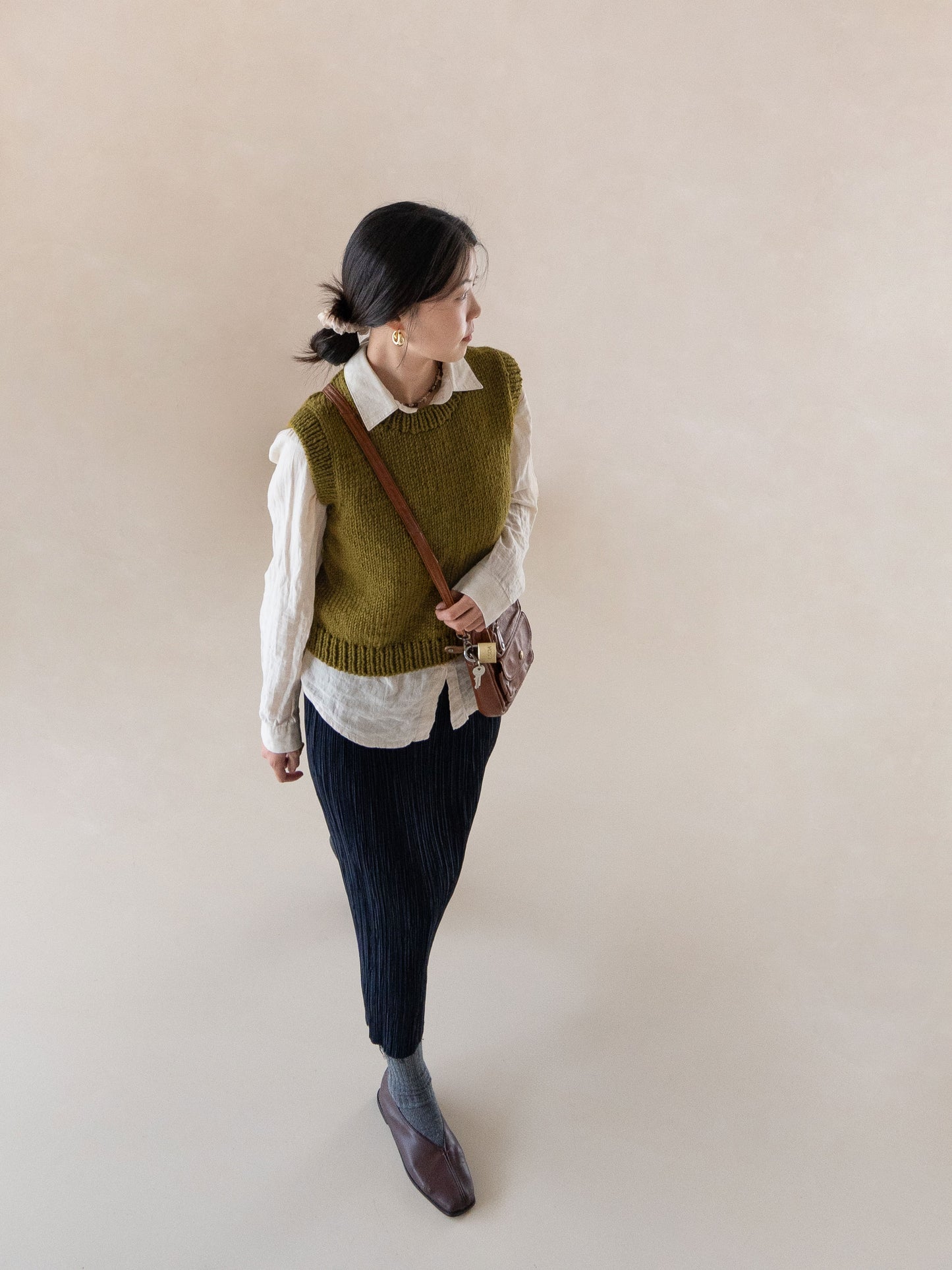 [PDF] New Teddywool Top-down Round-neck Vest (ENGLISH)