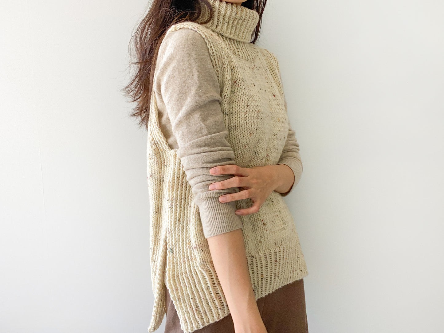 [PDF] Fashion Aran Turtleneck Slipover (ENGLISH)