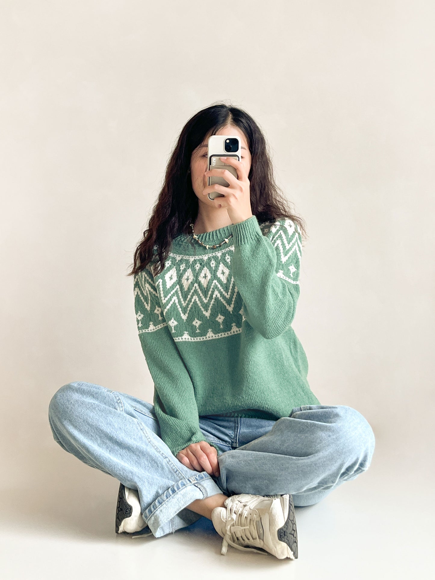 [PDF] Merino Blend Colorwork Top-down Sweater (ENGLISH)
