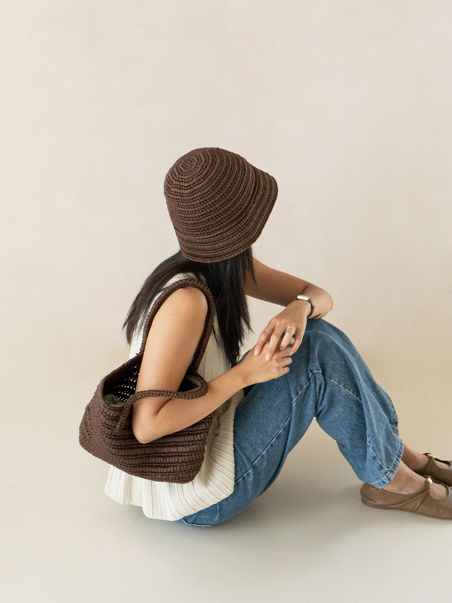 [PDF] Cupro Raffia Woven Bucket Hat (ENGLISH)