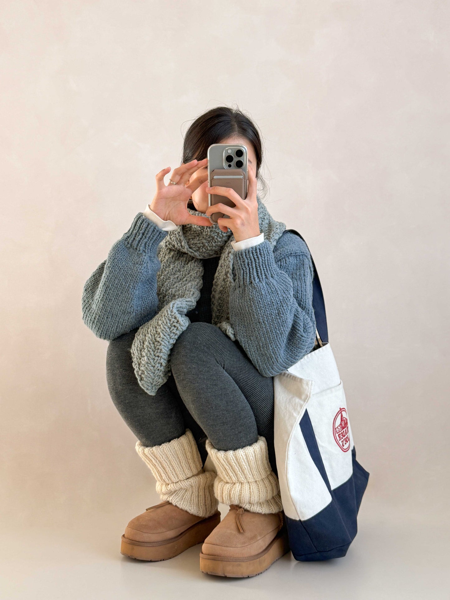 [PDF 도안] 테디울30 헤링본 목도리 (KOREAN)