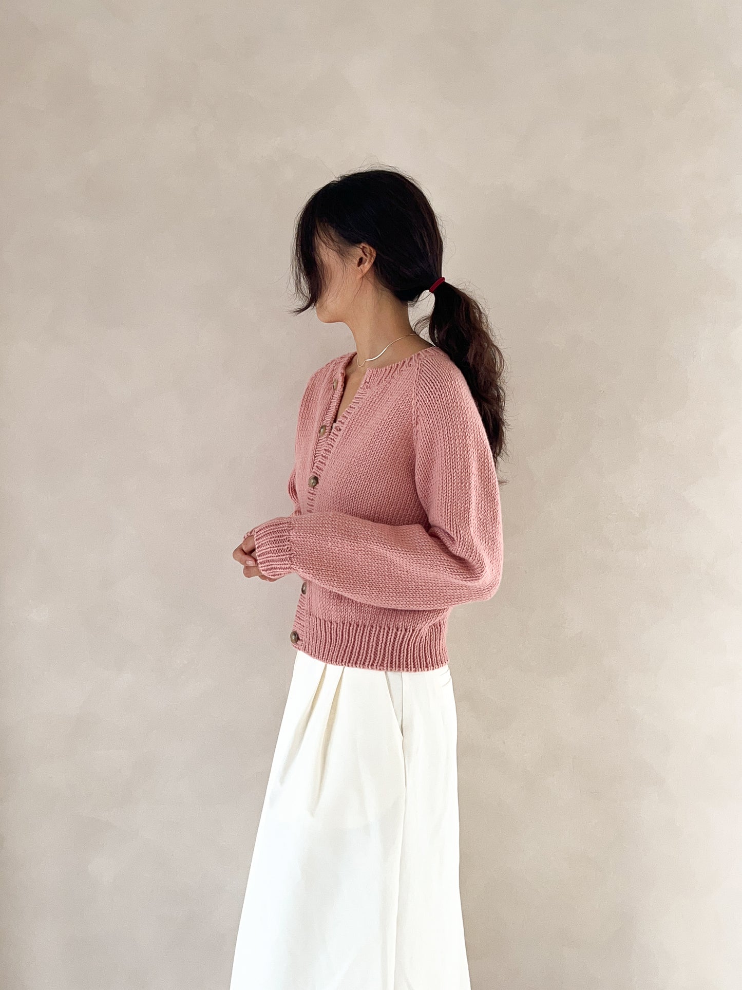 [PDF] Seven Easy Round Neck Top-down Cardigan (ENGLISH)