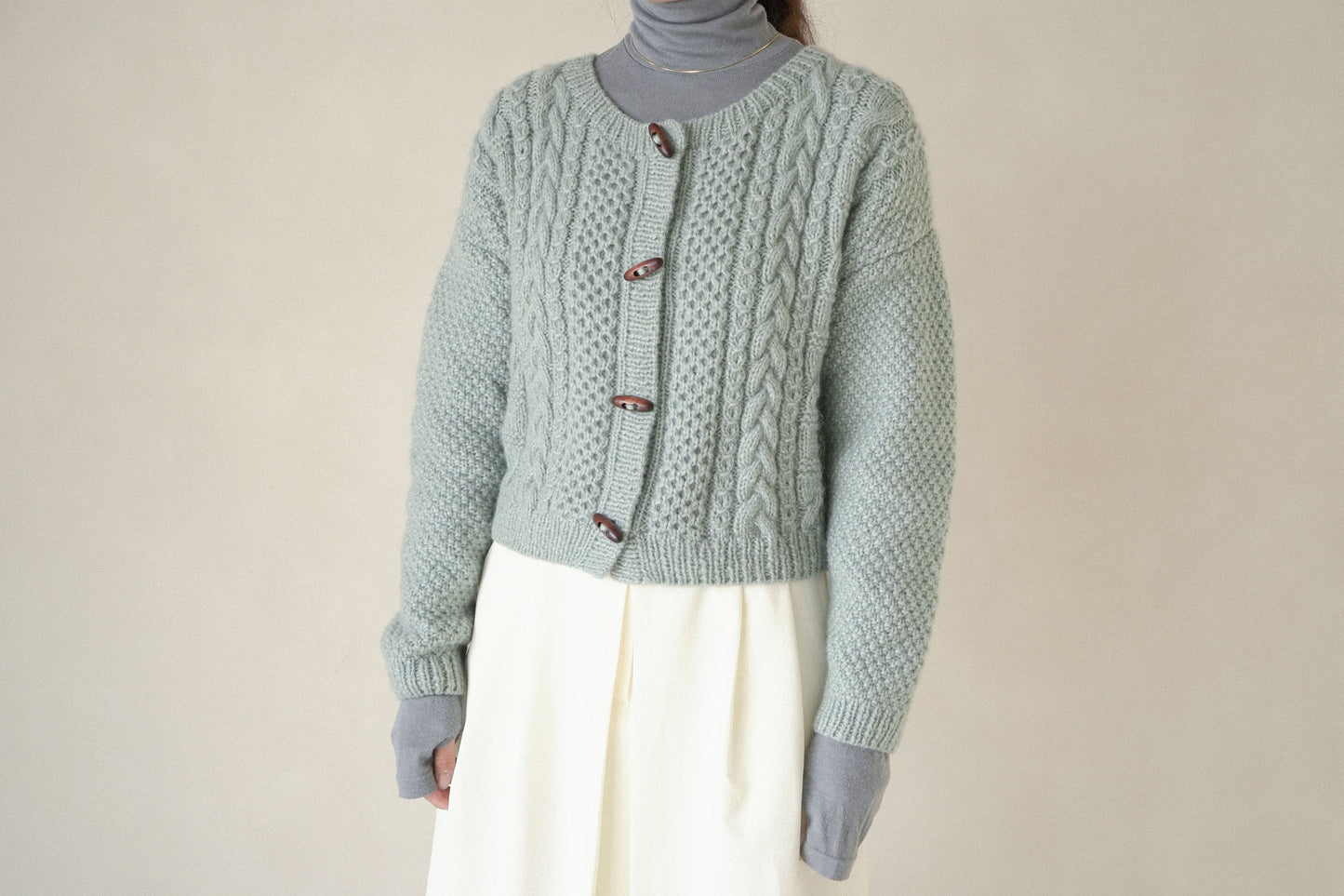 [PDF] Fairy Peanut Cable Cardigan (ENGLISH)