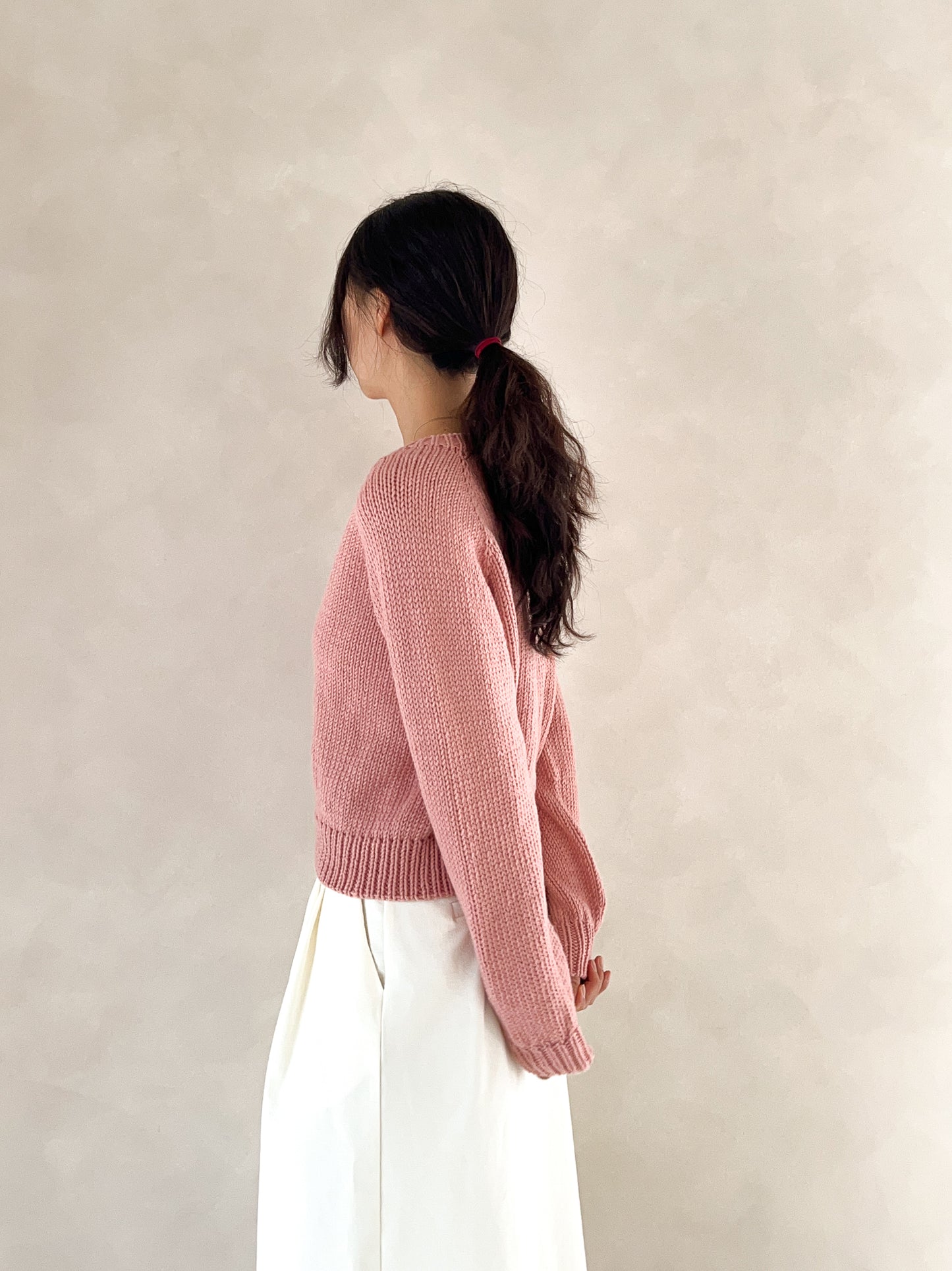 [PDF] Seven Easy Round Neck Top-down Cardigan (ENGLISH)