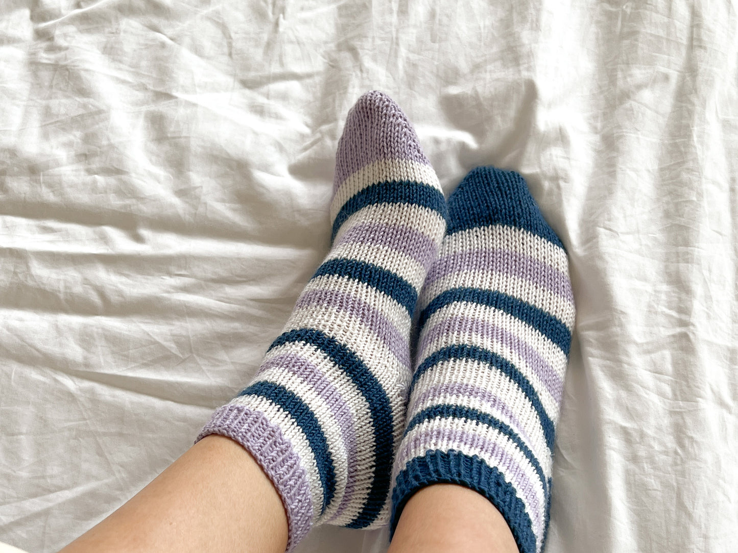 [PDF] Satin Merino Wool Striped Socks (ENGLISH)