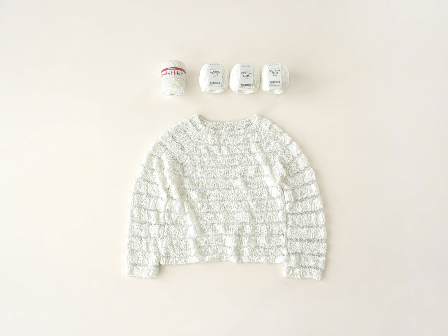 [PDF] Cotton Slub Casaria Ricotta Top-down Sweater (ENGLISH)