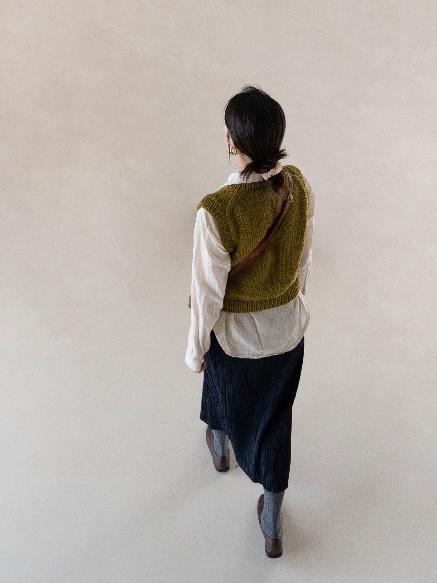 [PDF] New Teddywool Top-down Round-neck Vest (ENGLISH)