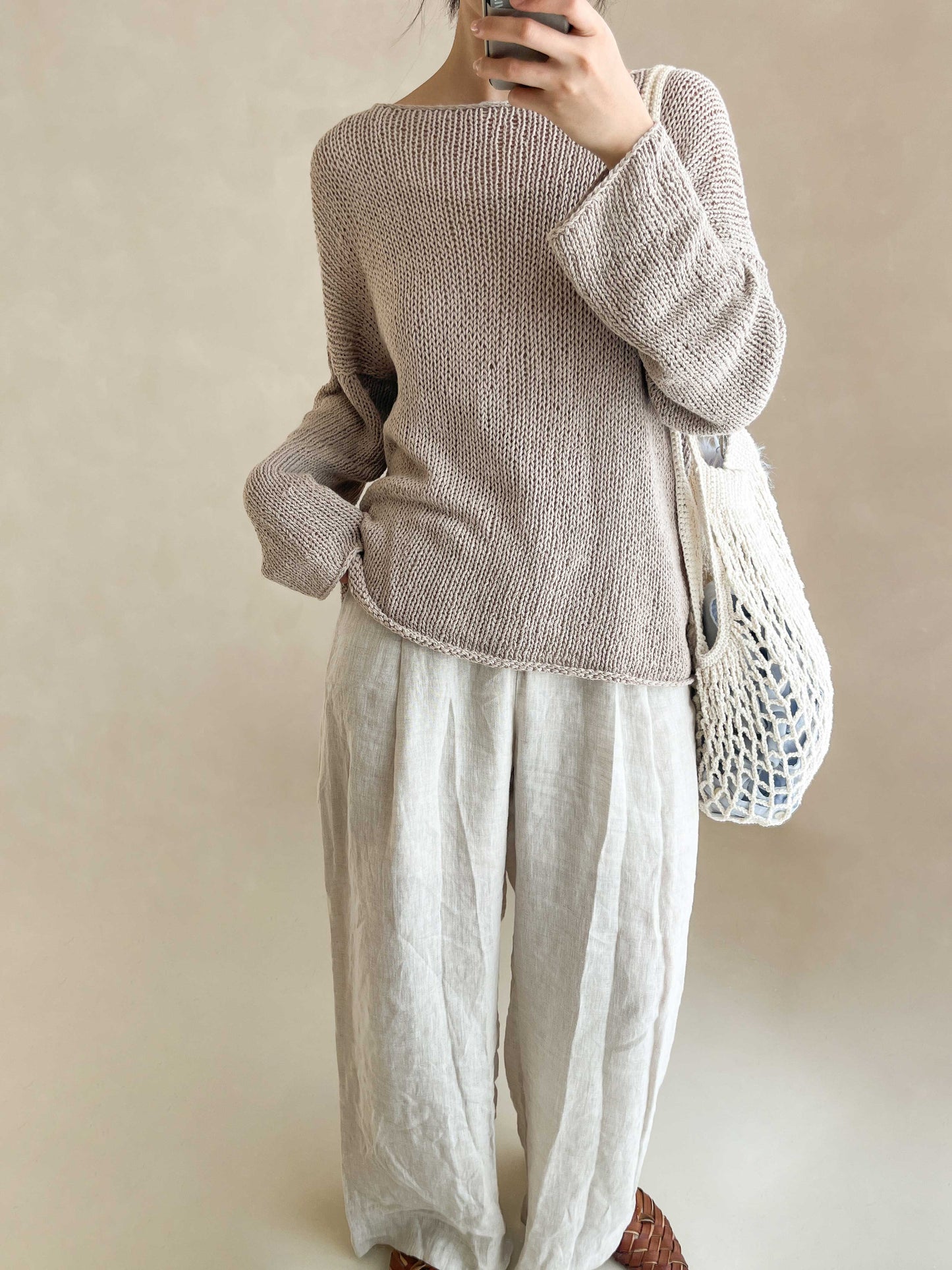 [PDF] Linendale Top-Down Gmool Sweater (ENGLISH)