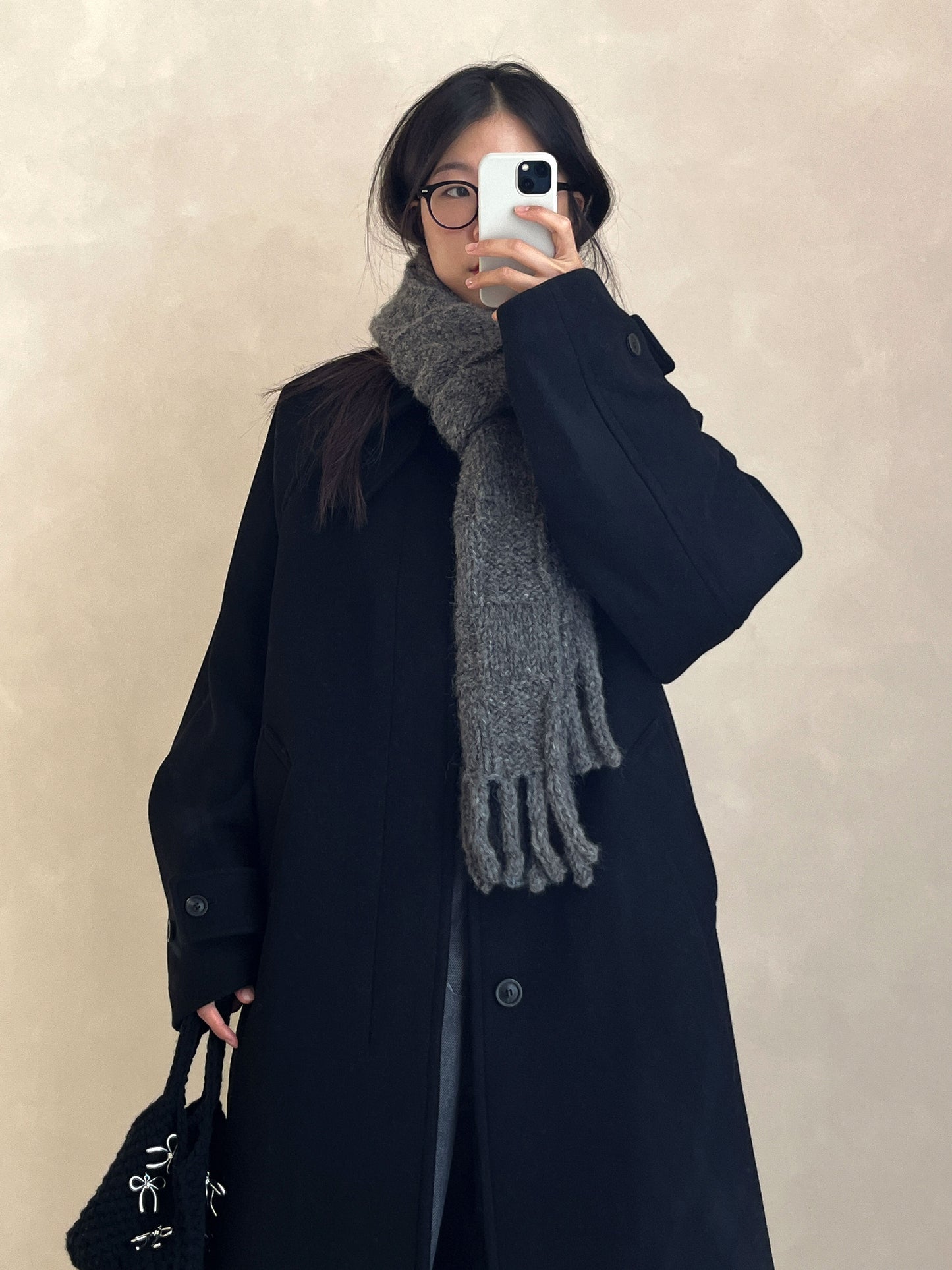 [PDF 도안] 울알코 청키 체크 목도리 (KOREAN)