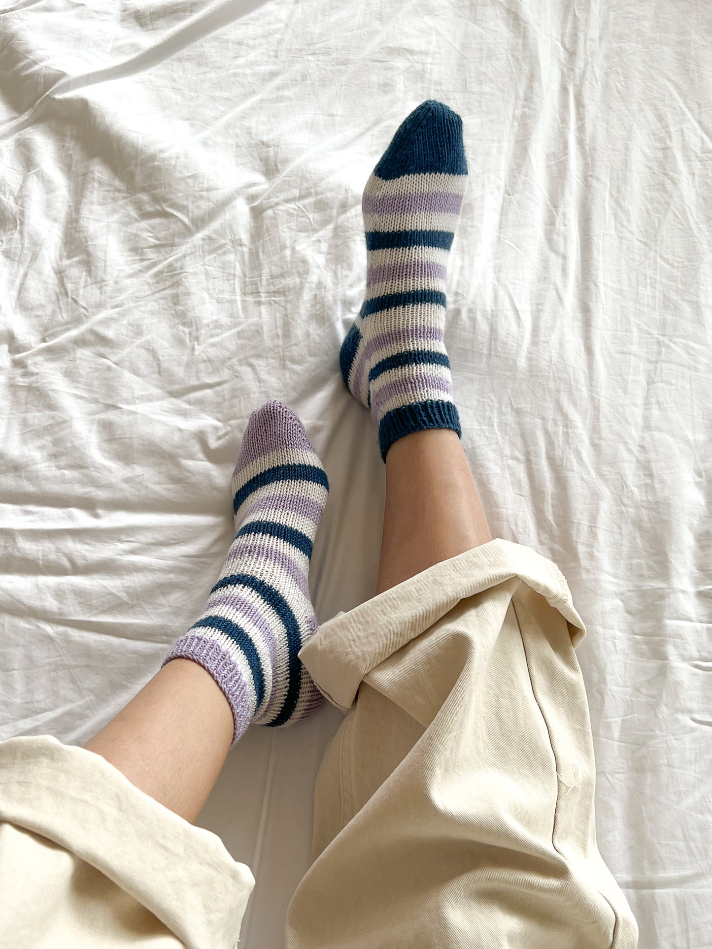 [PDF] Satin Merino Wool Striped Socks (ENGLISH)
