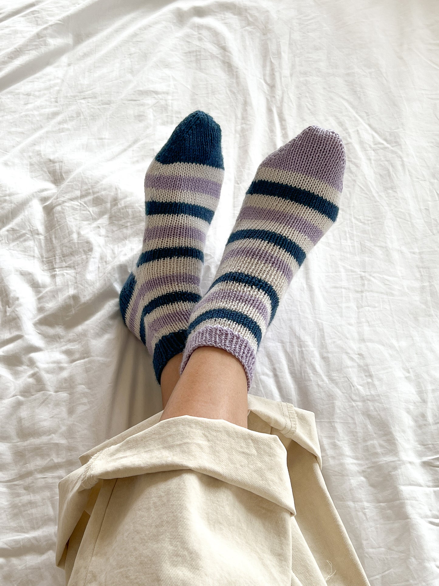 [PDF] Satin Merino Wool Striped Socks (ENGLISH)