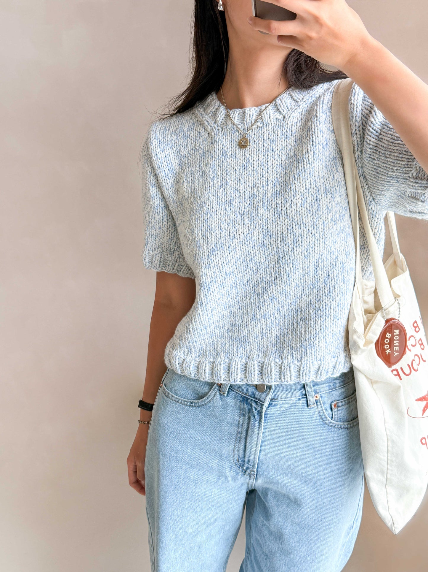 [PDF] Pebble Wool Cotton Basic Bottom-Up Sweater (ENGLISH)