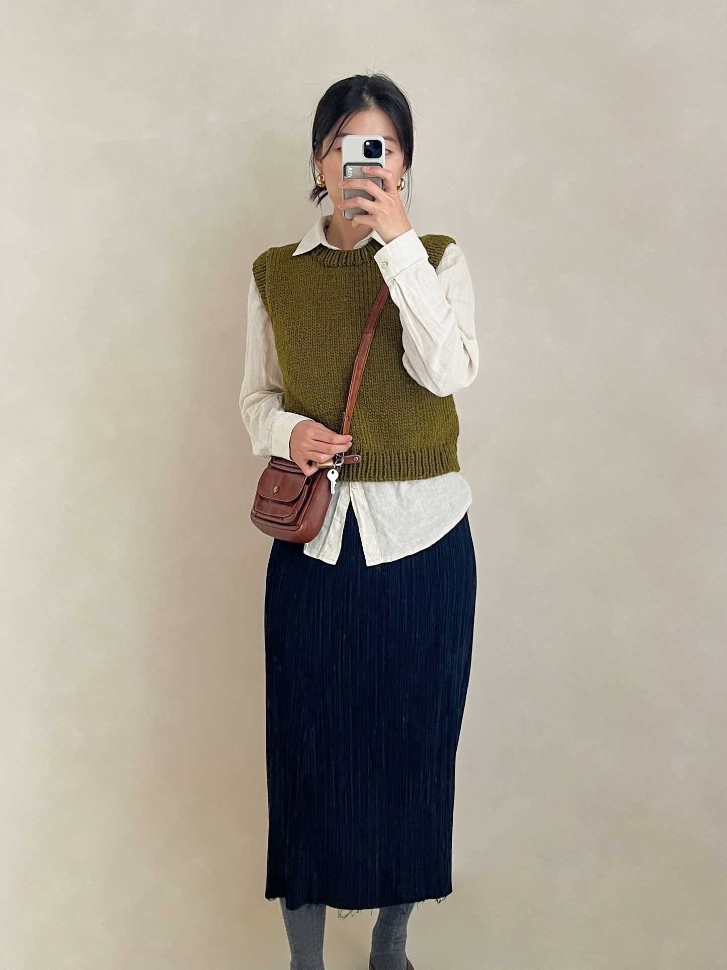 [PDF] New Teddywool Top-down Round-neck Vest (ENGLISH)
