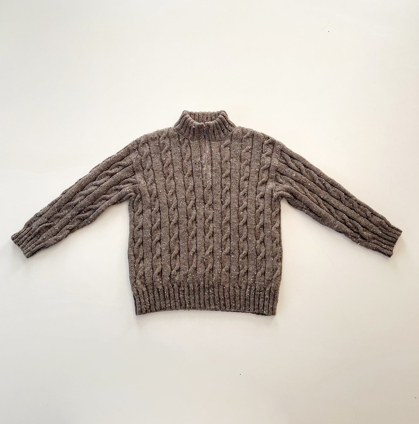 [PDF] Fashion Aran Cable Half-zip Sweater (ENGLISH)
