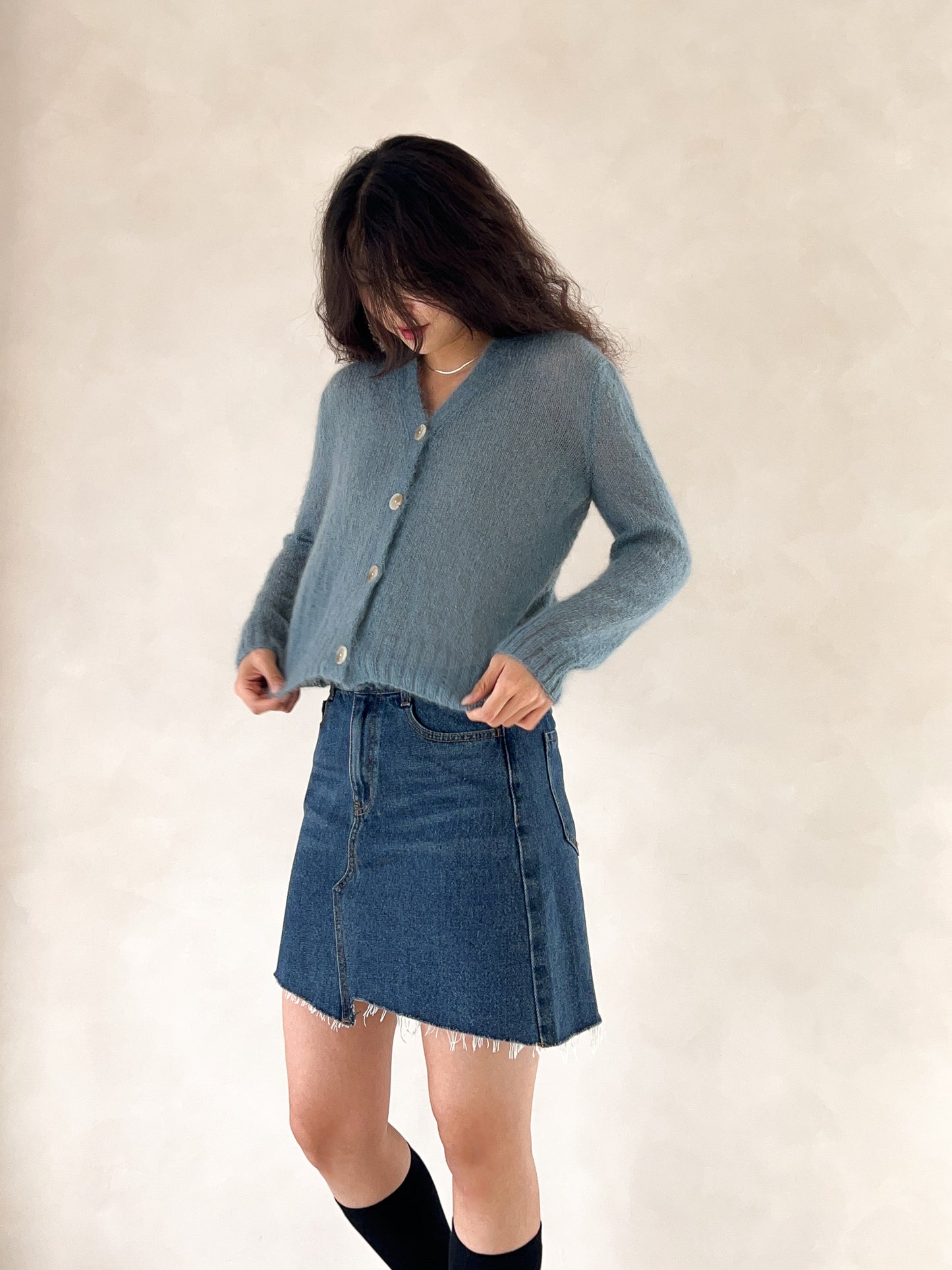 [PDF] Mulberry Silk Mohair Fog Cardigan (ENGLISH)