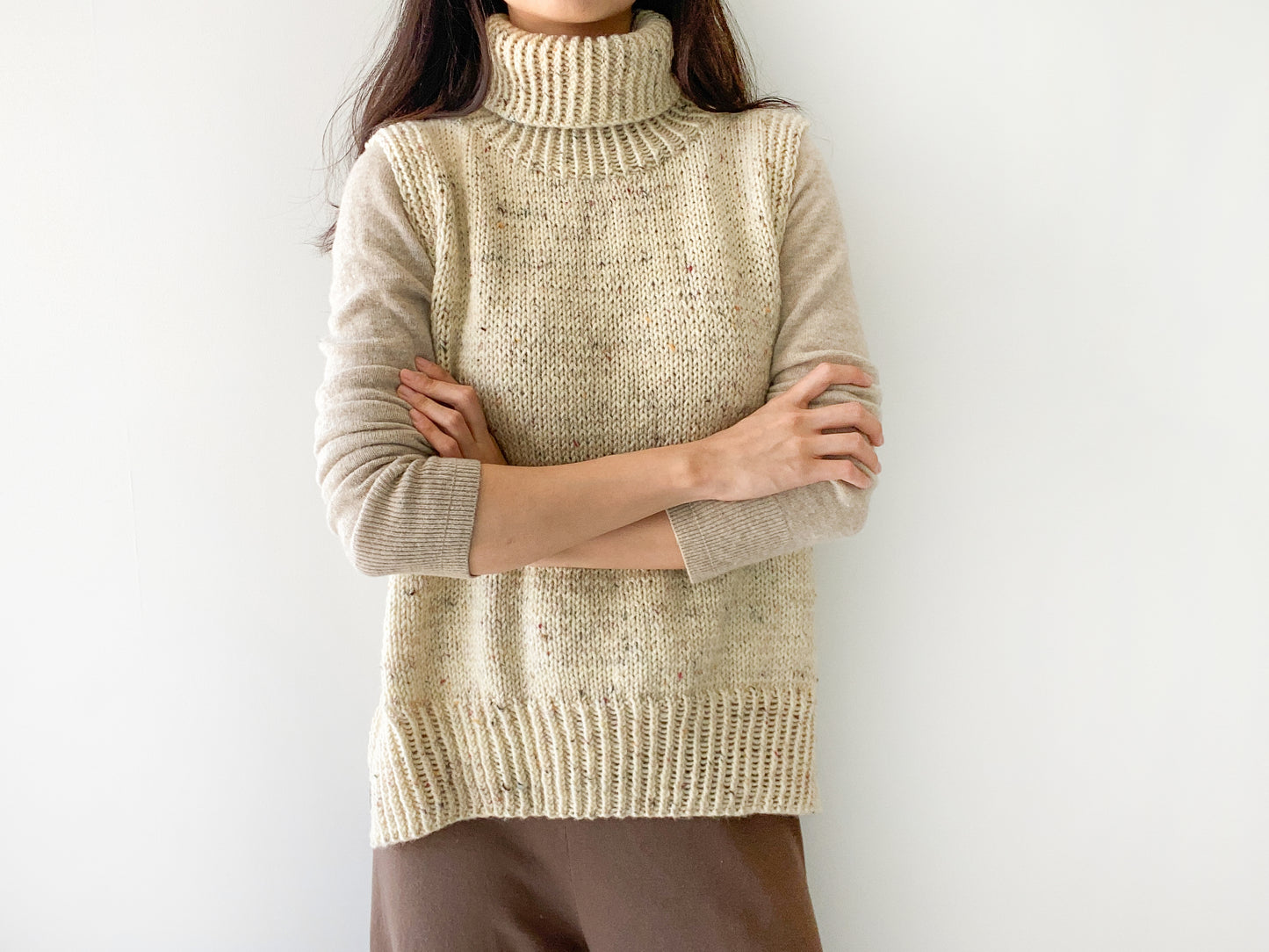 [PDF] Fashion Aran Turtleneck Slipover (ENGLISH)
