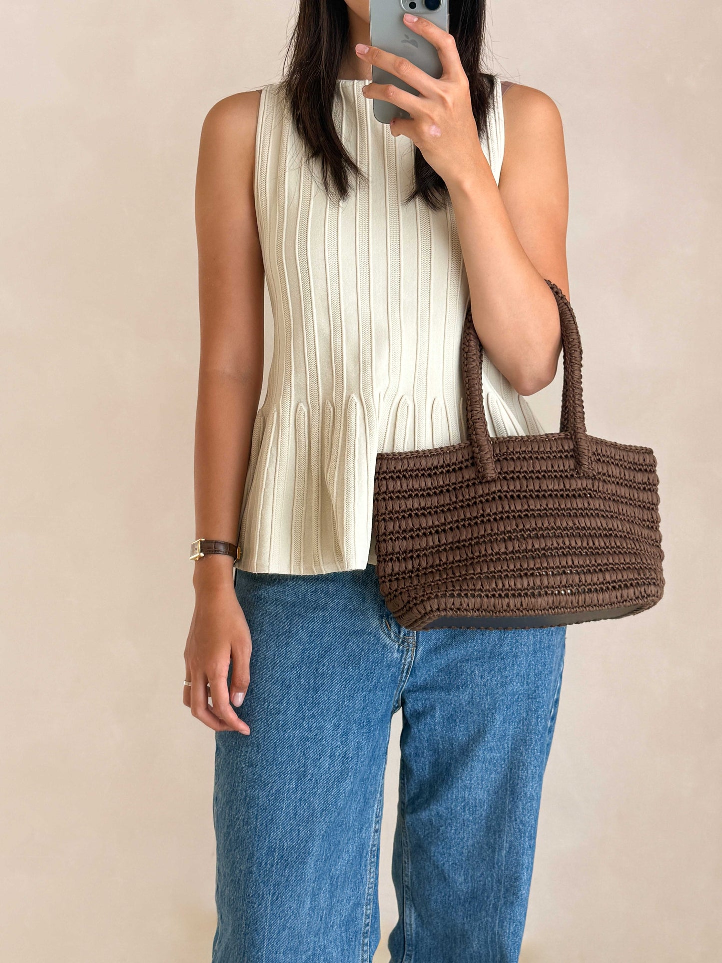 [PDF] Cupro Raffia Woven Tote Bag (ENGLISH)