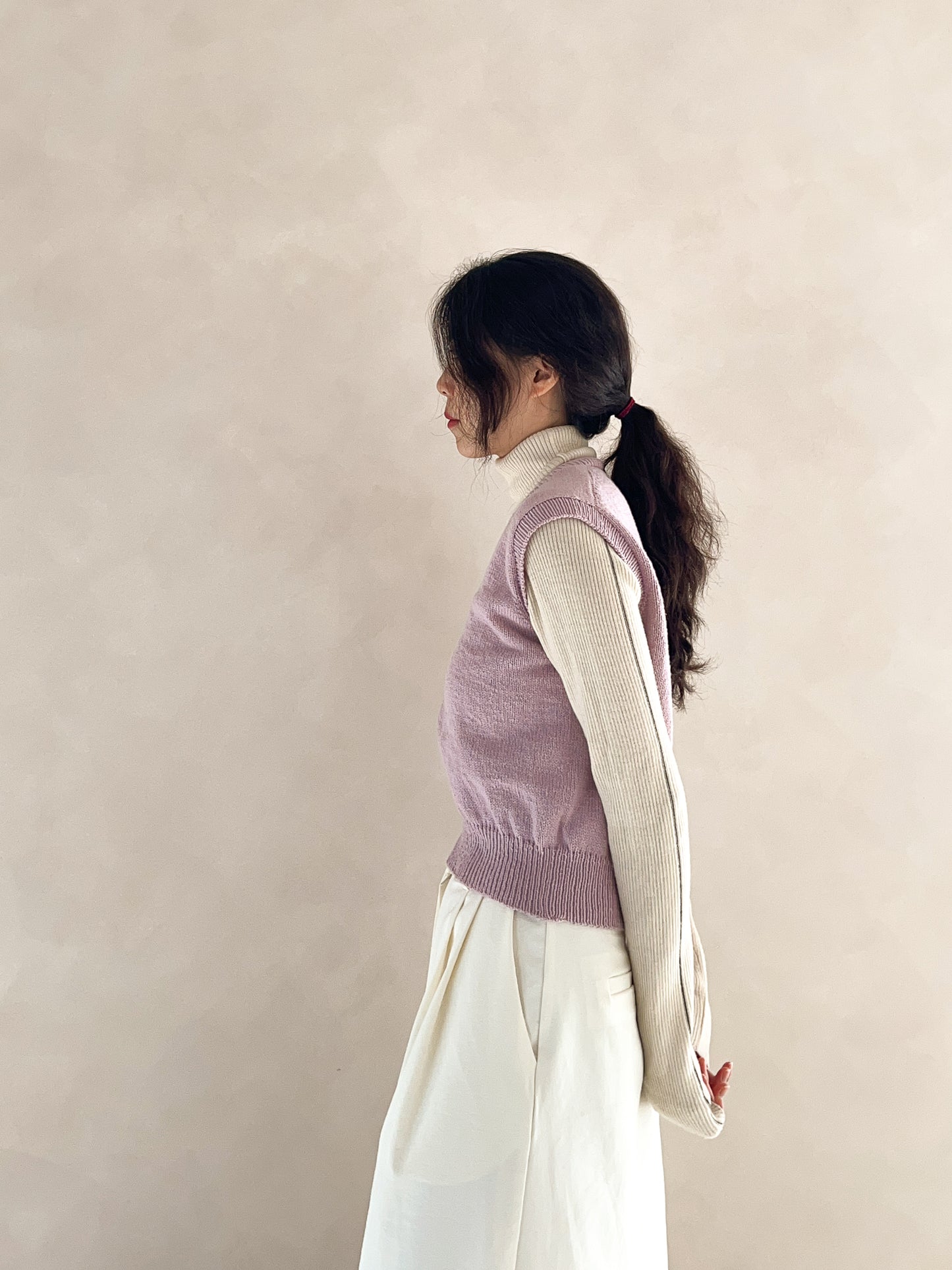 [PDF] Airy Cotton Basic V-neck Vest (ENGLISH)