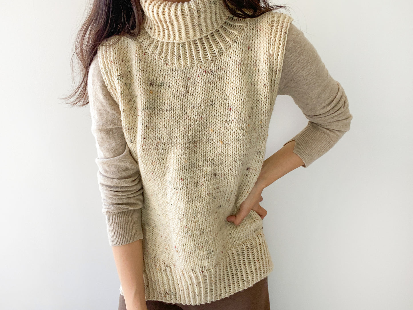 [PDF] Fashion Aran Turtleneck Slipover (ENGLISH)