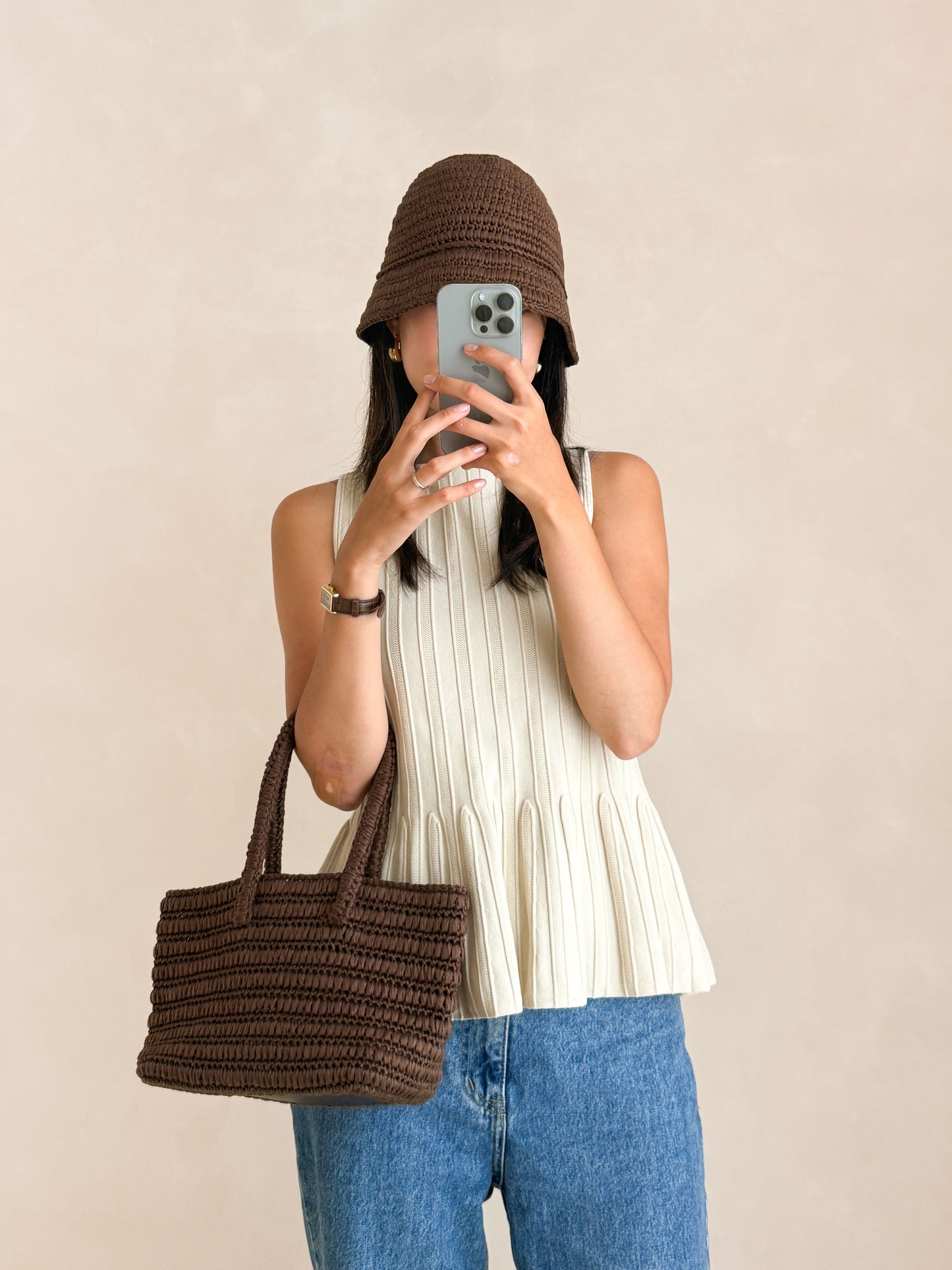 [PDF] Cupro Raffia Woven Bucket Hat (ENGLISH)