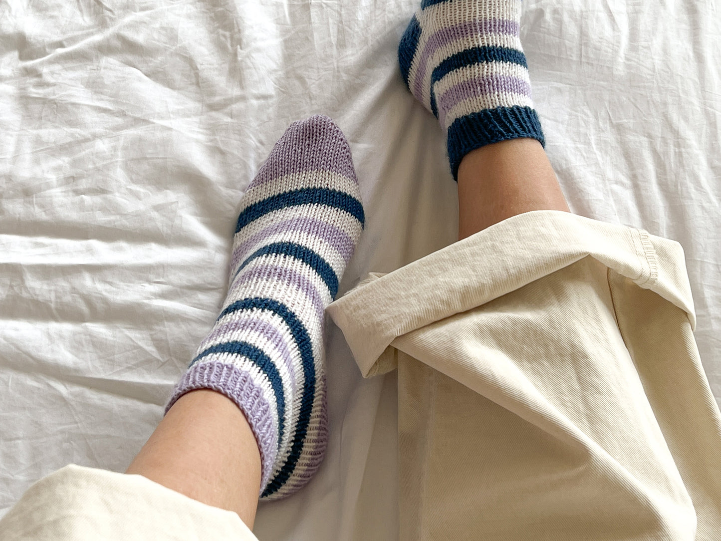 [PDF] Satin Merino Wool Striped Socks (ENGLISH)