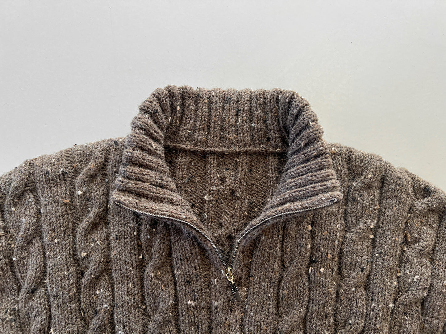 [PDF] Fashion Aran Cable Half-zip Sweater (ENGLISH)