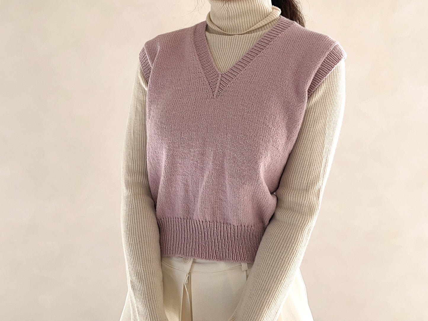 [PDF] Airy Cotton Basic V-neck Vest (ENGLISH)