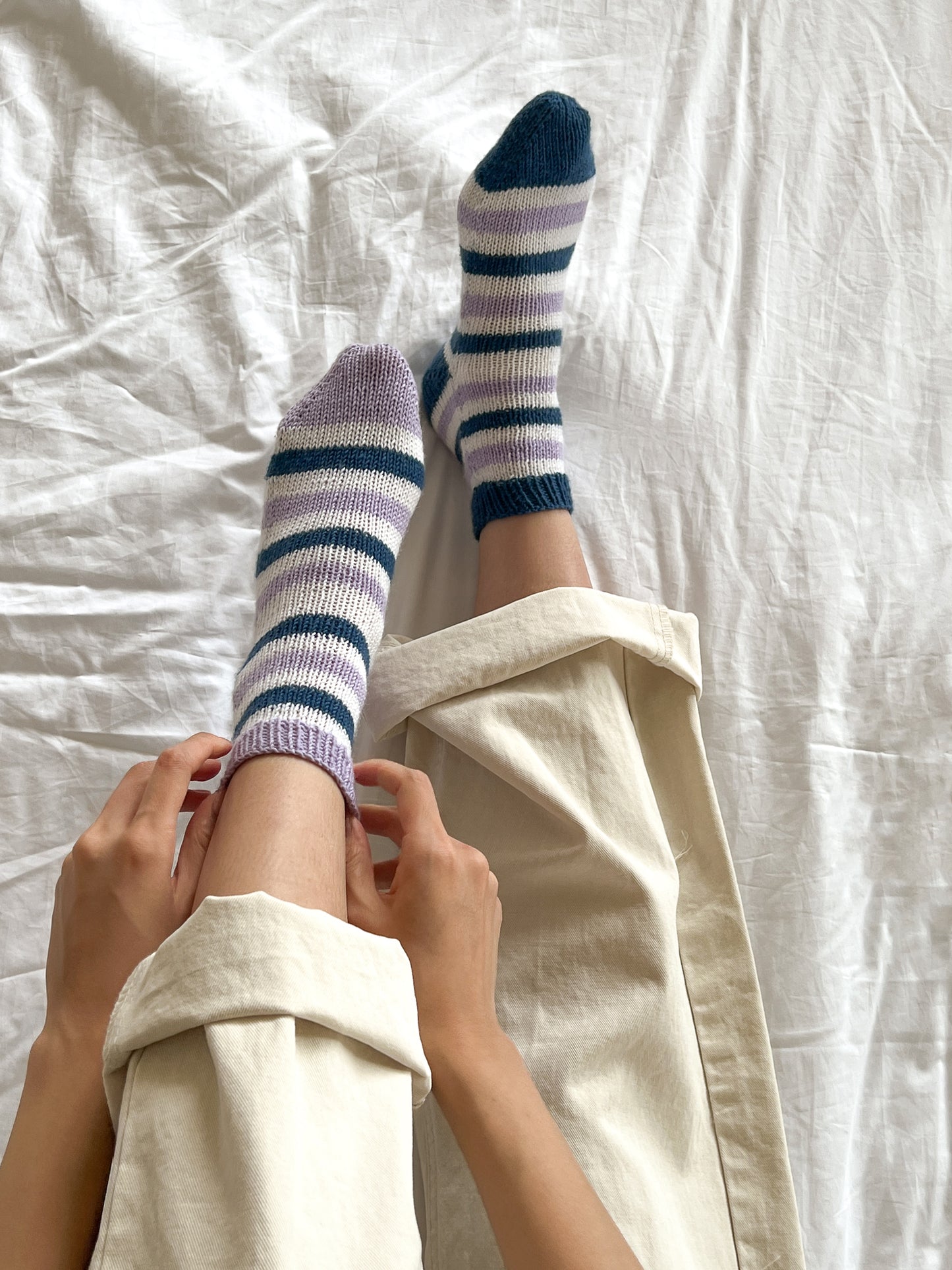 [PDF] Satin Merino Wool Striped Socks (ENGLISH)