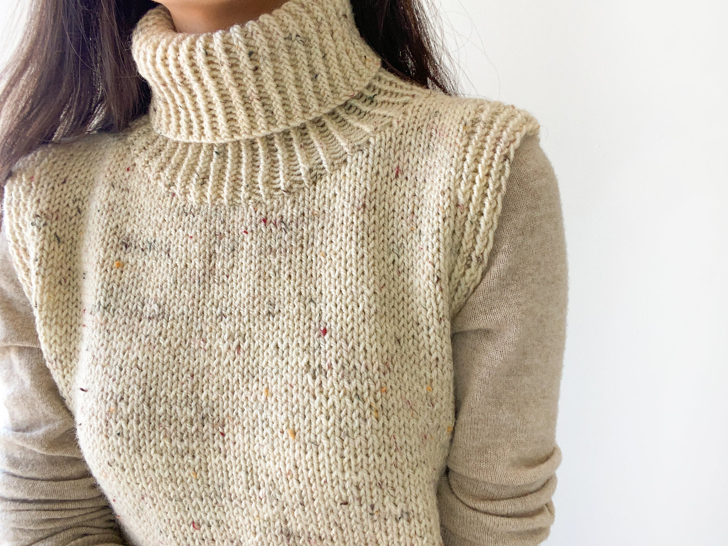 [PDF] Fashion Aran Turtleneck Slipover (ENGLISH)